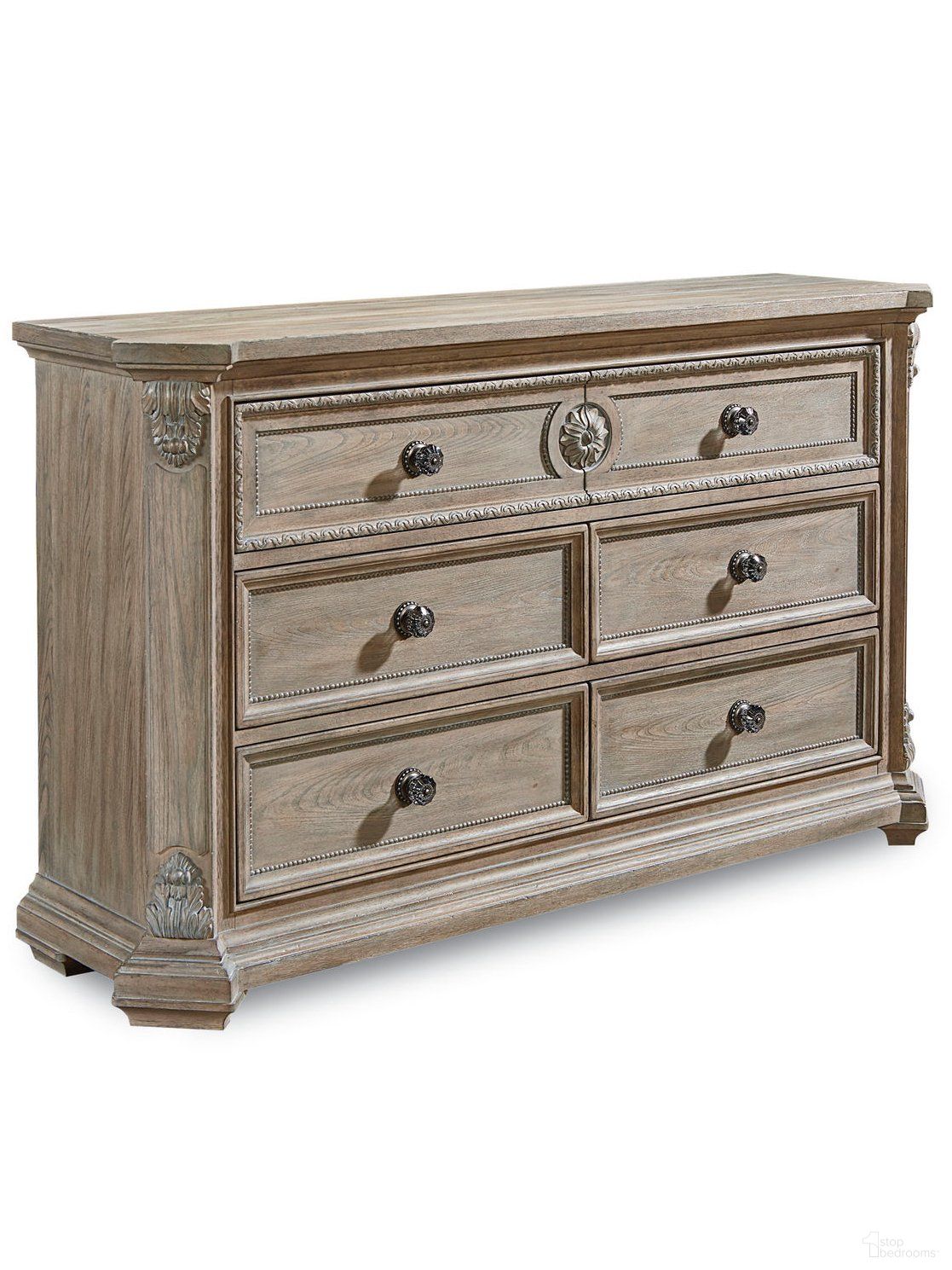 The appearance of Arch Salvage Parchment Grayson Dresser designed by A.R.T. in the modern / contemporary interior design. This brown piece of furniture was selected by 1StopBedrooms from Arch Salvage Collection to add a touch of cosiness and style into your home. Sku: 233130-2802. Material: Wood.