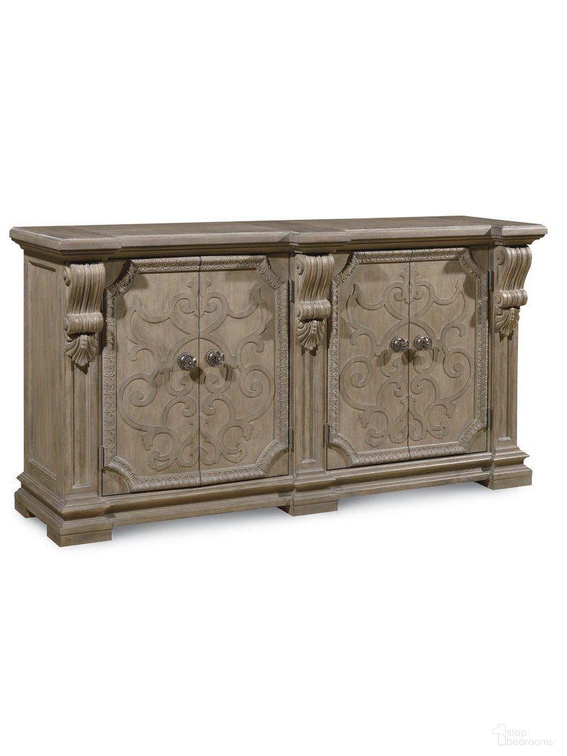 The appearance of Arch Salvage Parchment Wren Buffet designed by A.R.T. in the modern / contemporary interior design. This brown piece of furniture  was selected by 1StopBedrooms from Arch Salvage Collection to add a touch of cosiness and style into your home. Sku: 233251-2802. Material: Wood.