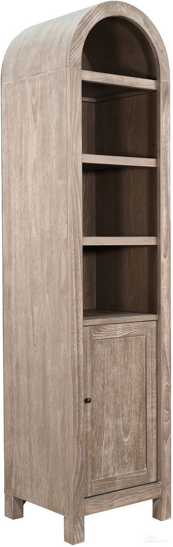 The appearance of Arched Cabinet Storage In Wheat designed by Sunny Designs in the modern / contemporary interior design. This wheat piece of furniture was selected by 1StopBedrooms from to add a touch of cosiness and style into your home. Sku: 2119WE. Material: Solid Wood.
