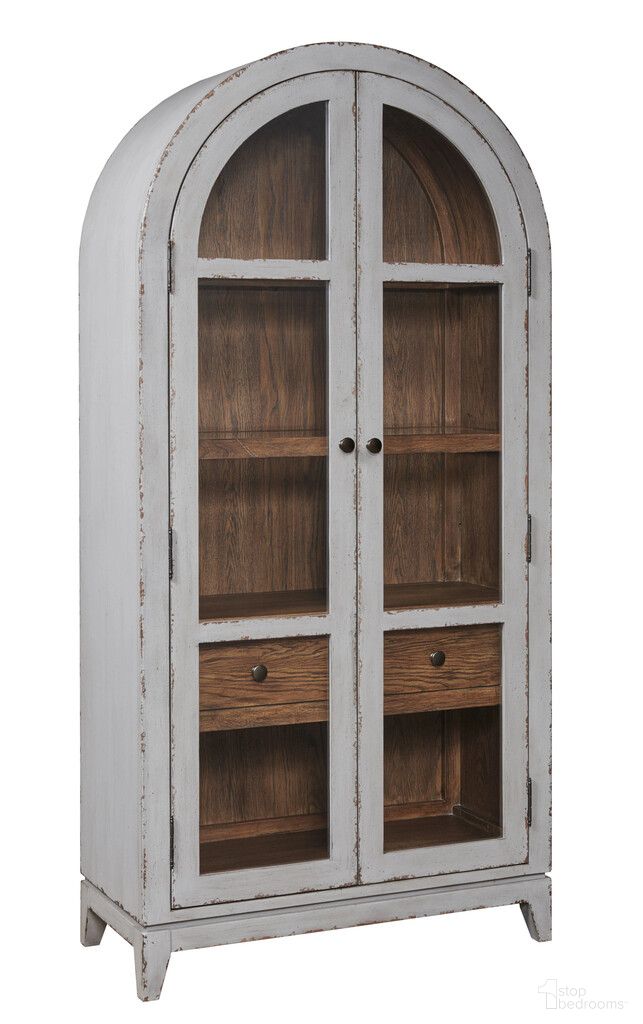 The appearance of Arched Display Cabinet In Blue designed by Hammary in the transitional interior design. This blue piece of furniture was selected by 1StopBedrooms from Hidden Treasures Collection to add a touch of cosiness and style into your home. Sku: 090-1236.