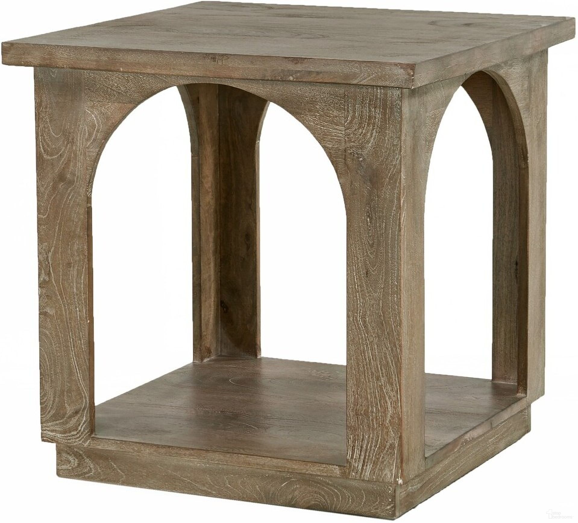The appearance of Archie Solid Wood End Table In Antique Brown designed by Moti in the modern / contemporary interior design. This antique brown piece of furniture  was selected by 1StopBedrooms from Archie Collection to add a touch of cosiness and style into your home. Sku: 75204002. Material: Wood.