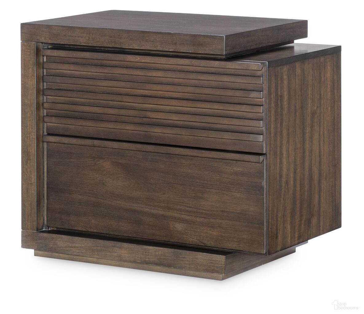 The appearance of Architect 2 Drawer Nightstand In Onyx designed by Legacy Classic in the modern / contemporary interior design. This onyx piece of furniture was selected by 1StopBedrooms from Architect Collection to add a touch of cosiness and style into your home. Sku: 4290-3100. Material: MDF.
