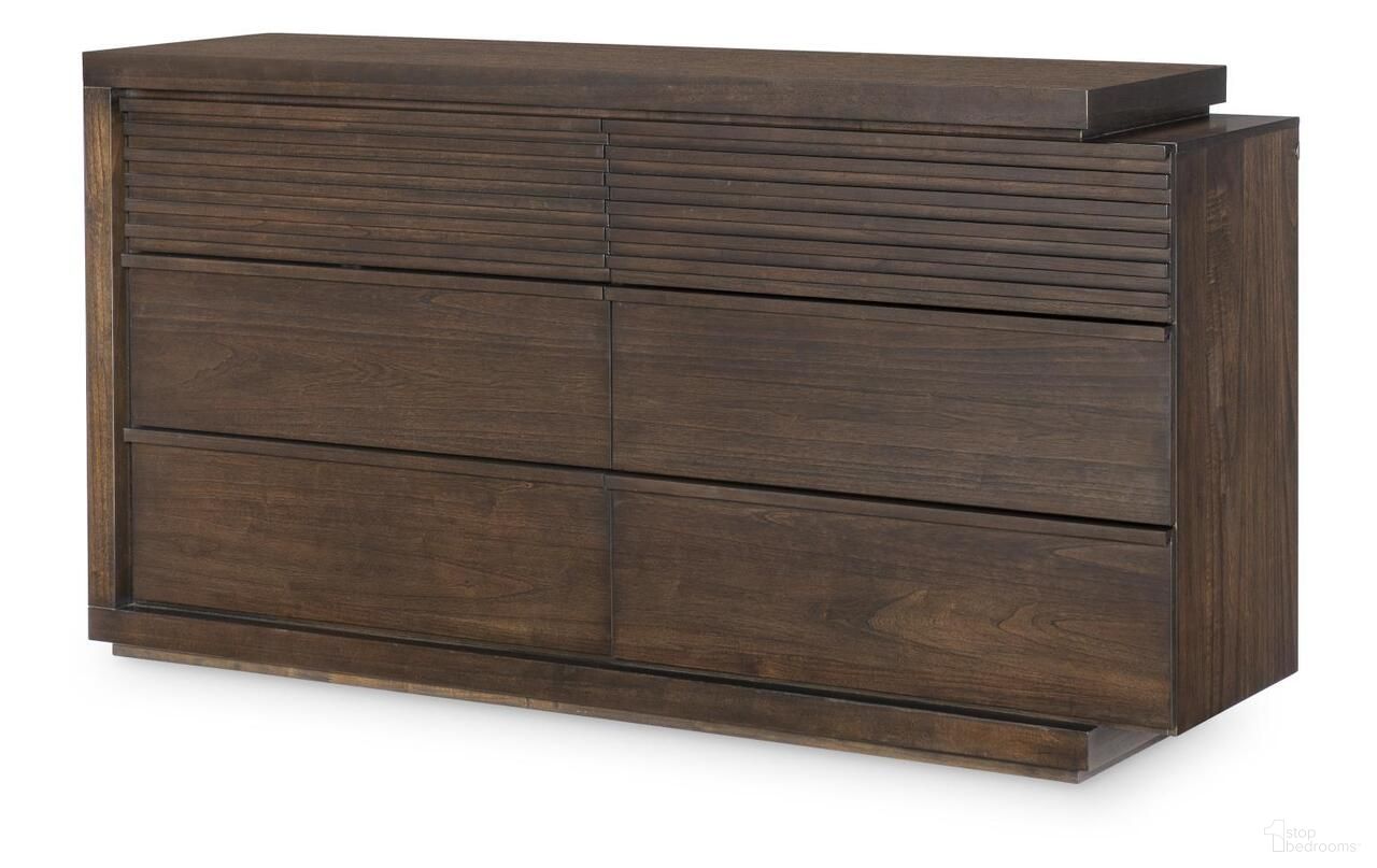 The appearance of Architect 6 Drawer Dresser In Onyx designed by Legacy Classic in the modern / contemporary interior design. This onyx piece of furniture was selected by 1StopBedrooms from Architect Collection to add a touch of cosiness and style into your home. Sku: 4290-1200. Material: MDF.