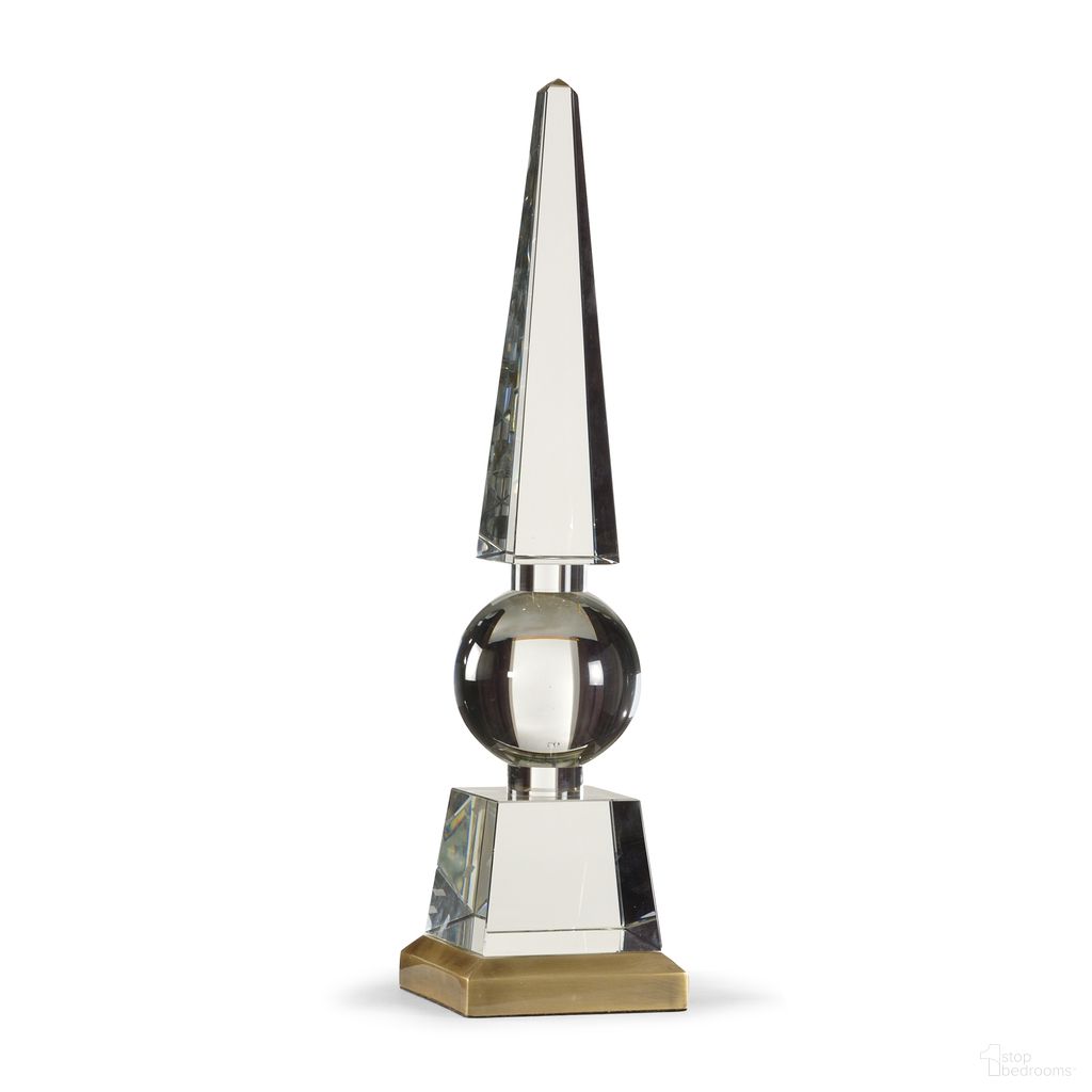 The appearance of Architectural Obelisk In Clear designed by Chelsea House in the modern / contemporary interior design. This clear piece of furniture  was selected by 1StopBedrooms from Lisa Kahn Collection to add a touch of cosiness and style into your home. Sku: 381650. Material: Crystal.