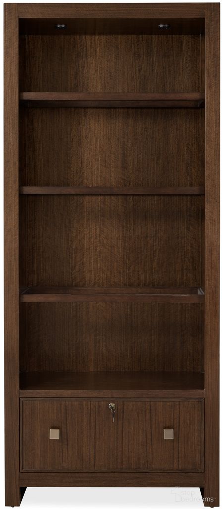 The appearance of Archives Bookcase In Dark Wood designed by Hooker in the traditional interior design. This dark wood piece of furniture was selected by 1StopBedrooms from Archives Collection to add a touch of cosiness and style into your home. Sku: 6123-10445-89. Material: Walnut Veneer.