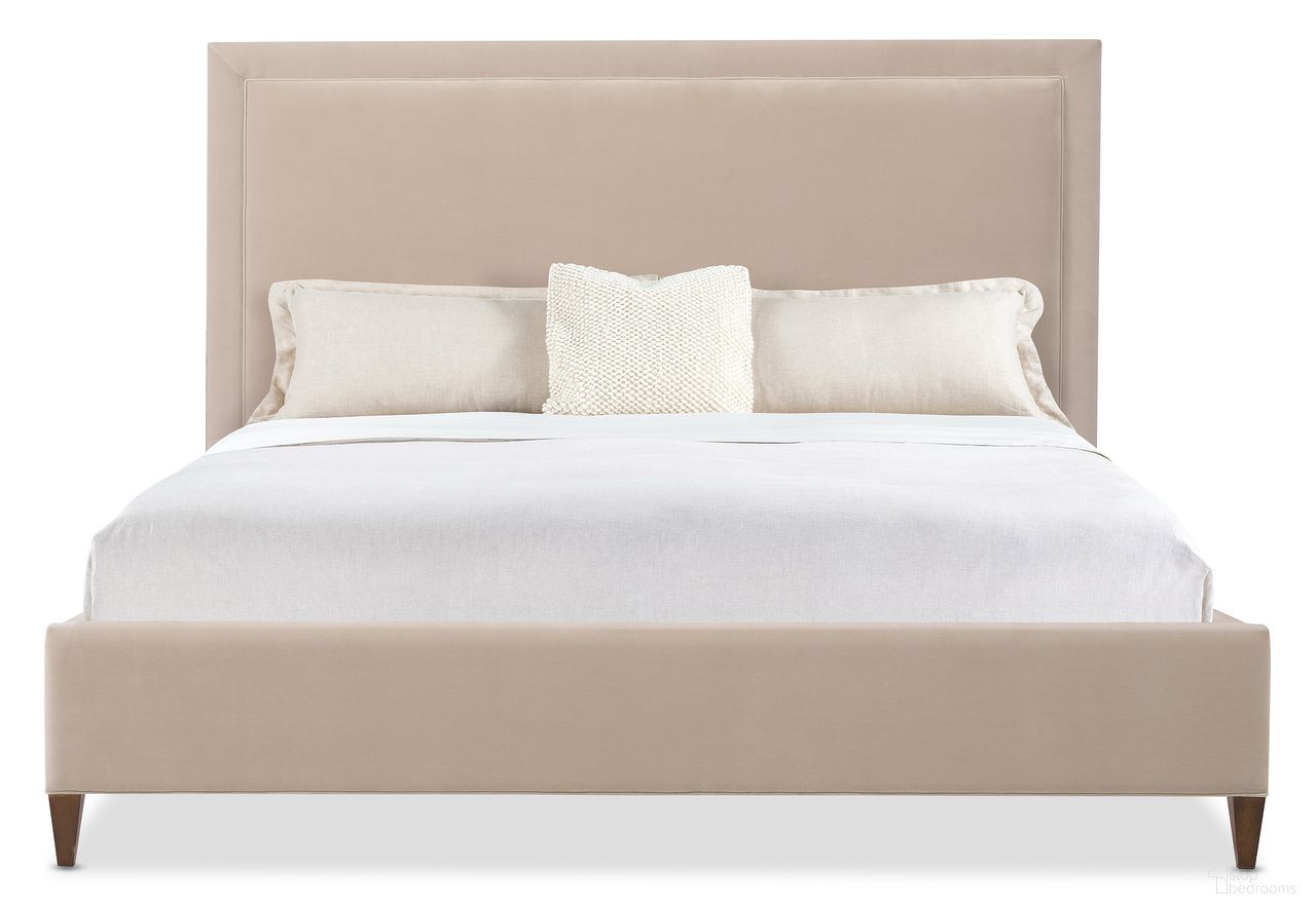 The appearance of Archives California King Upholstered Bed In Beige designed by Hooker in the traditional interior design. This beige piece of furniture was selected by 1StopBedrooms from Archives Collection to add a touch of cosiness and style into your home. Sku: 6123-90960-89. Bed Type: Platform Bed. Material: Wood. Bed Size: California King.