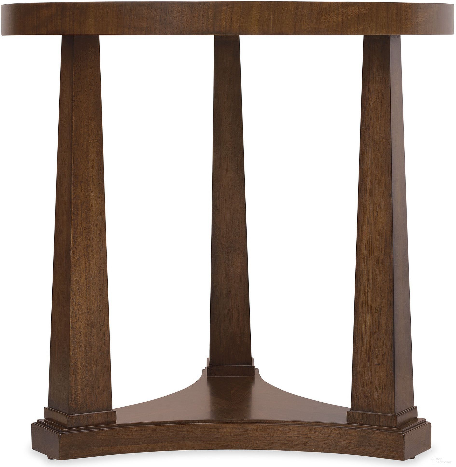 Archives Round End Table In Dark Wood