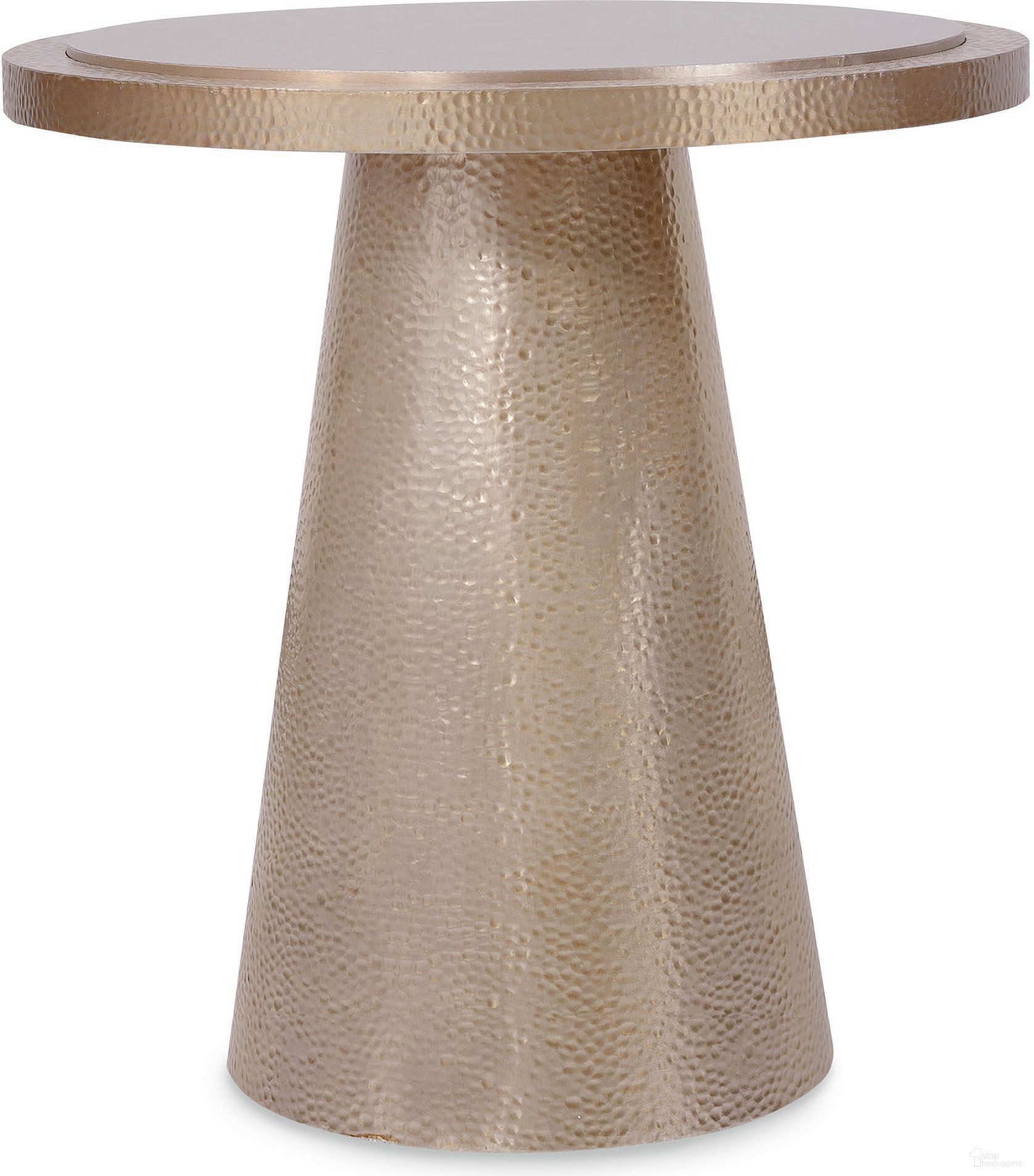 The appearance of Archives Spot Table In Gold designed by Hooker in the traditional interior design. This gold piece of furniture  was selected by 1StopBedrooms from Archives Collection to add a touch of cosiness and style into your home. Sku: 6123-80003-95. Material: Birch Veneer.