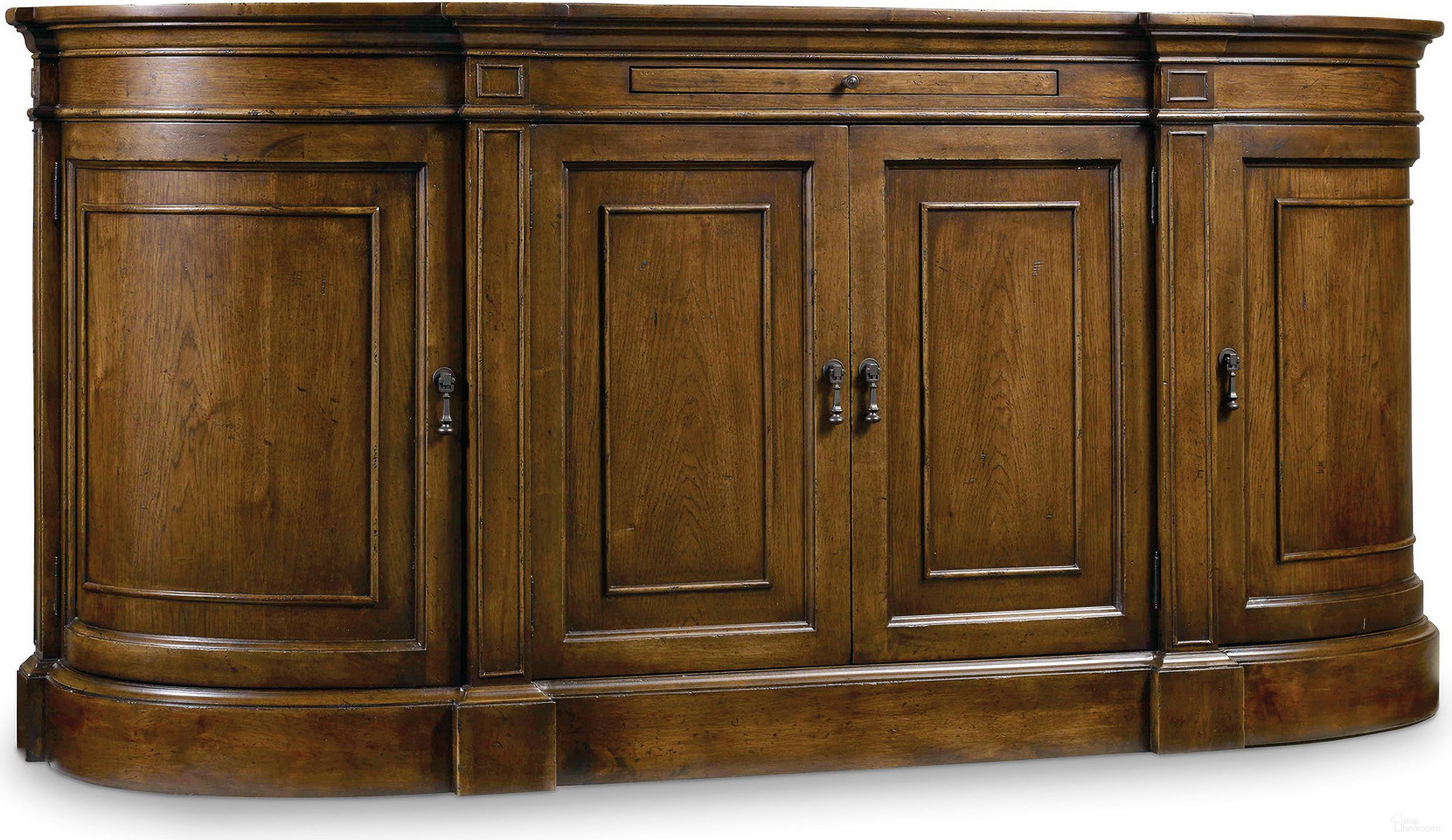 The appearance of Archivist Sideboard In Dark Wood designed by Hooker in the traditional interior design. This dark wood piece of furniture was selected by 1StopBedrooms from Archivist Collection to add a touch of cosiness and style into your home. Sku: 5447-75903. Material: Veneer.