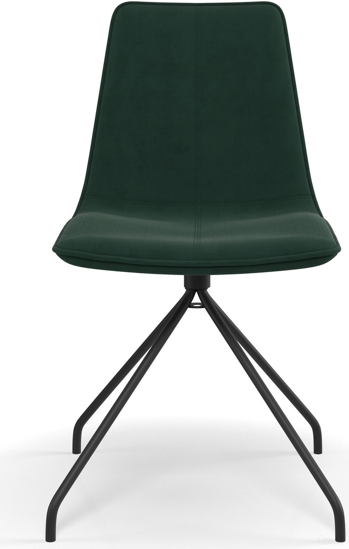 The appearance of Arco Velvet Swivel Side Chair In Emerald Green designed by Aeon in the transitional interior design. This emerald green piece of furniture was selected by 1StopBedrooms from Arco Collection to add a touch of cosiness and style into your home. Sku: AE7125-Emerald-Blk. Material: Plywood. Chair Type: Side Chair.