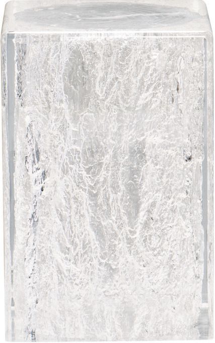 The appearance of Arctic Chairside Table designed by Bernhardt in the modern / contemporary interior design. This clear piece of furniture  was selected by 1StopBedrooms from Arctic Collection to add a touch of cosiness and style into your home. Sku: 375105. Material: Acrylic.