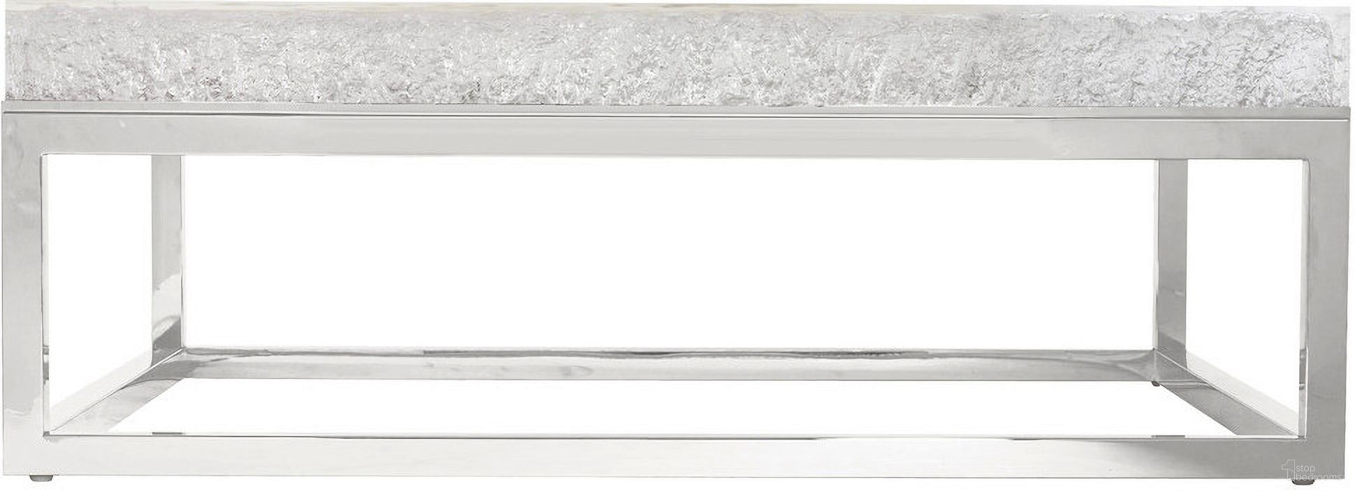 The appearance of Arctic Cocktail Table In Stainless Steel designed by Bernhardt in the modern / contemporary interior design. This stainless steel piece of furniture  was selected by 1StopBedrooms from Arctic Collection to add a touch of cosiness and style into your home. Sku: 375021. Material: Acrylic.