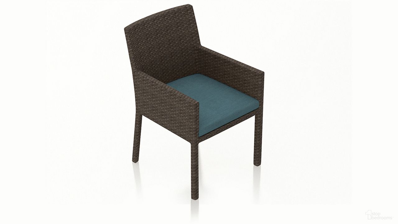 The appearance of Arden Dining Arm Chair In Cast Lagoon and Chestnut designed by Harmonia Living in the modern / contemporary interior design. This cast lagoon/chestnut piece of furniture was selected by 1StopBedrooms from Arden Collection to add a touch of cosiness and style into your home. Sku: HL-ARD-CH-DAC-CL. Material: Polyethylene.