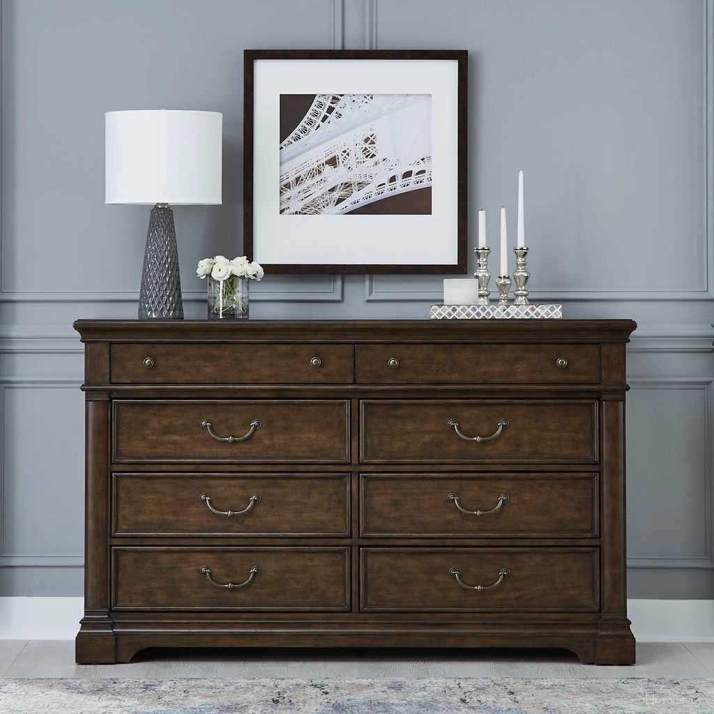 The appearance of Arden Road 8 Drawer Dresser In Cherry designed by Liberty in the traditional interior design. This cherry piece of furniture was selected by 1StopBedrooms from Arden Road Collection to add a touch of cosiness and style into your home. Sku: 512-BR31. Material: Poplar.