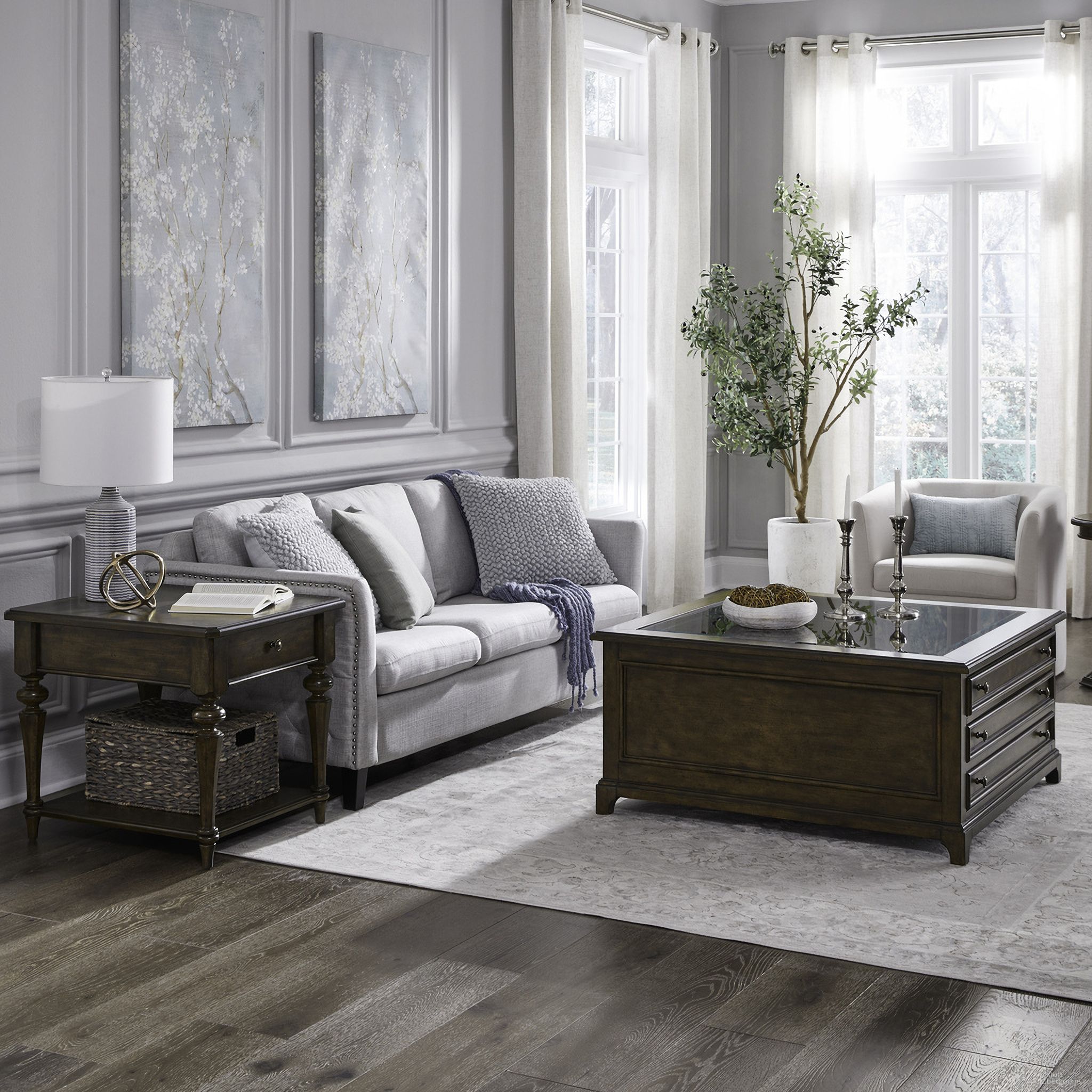 The appearance of Arden Road Opt 3 Piece Set In Cherry designed by Liberty in the traditional interior design. This cherry piece of furniture was selected by 1StopBedrooms from Arden Road Collection to add a touch of cosiness and style into your home. Sku: 512-OT1011;512-OT1020;512-OT1020. Material: Poplar.