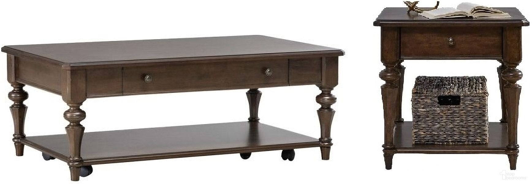 The appearance of Arden Road Rectangular Occasional Table Set In Cherry designed by Liberty in the traditional interior design. This cherry piece of furniture was selected by 1StopBedrooms from Arden Road Collection to add a touch of cosiness and style into your home. Sku: 512-OT1010;512-OT1020. Material: Poplar.