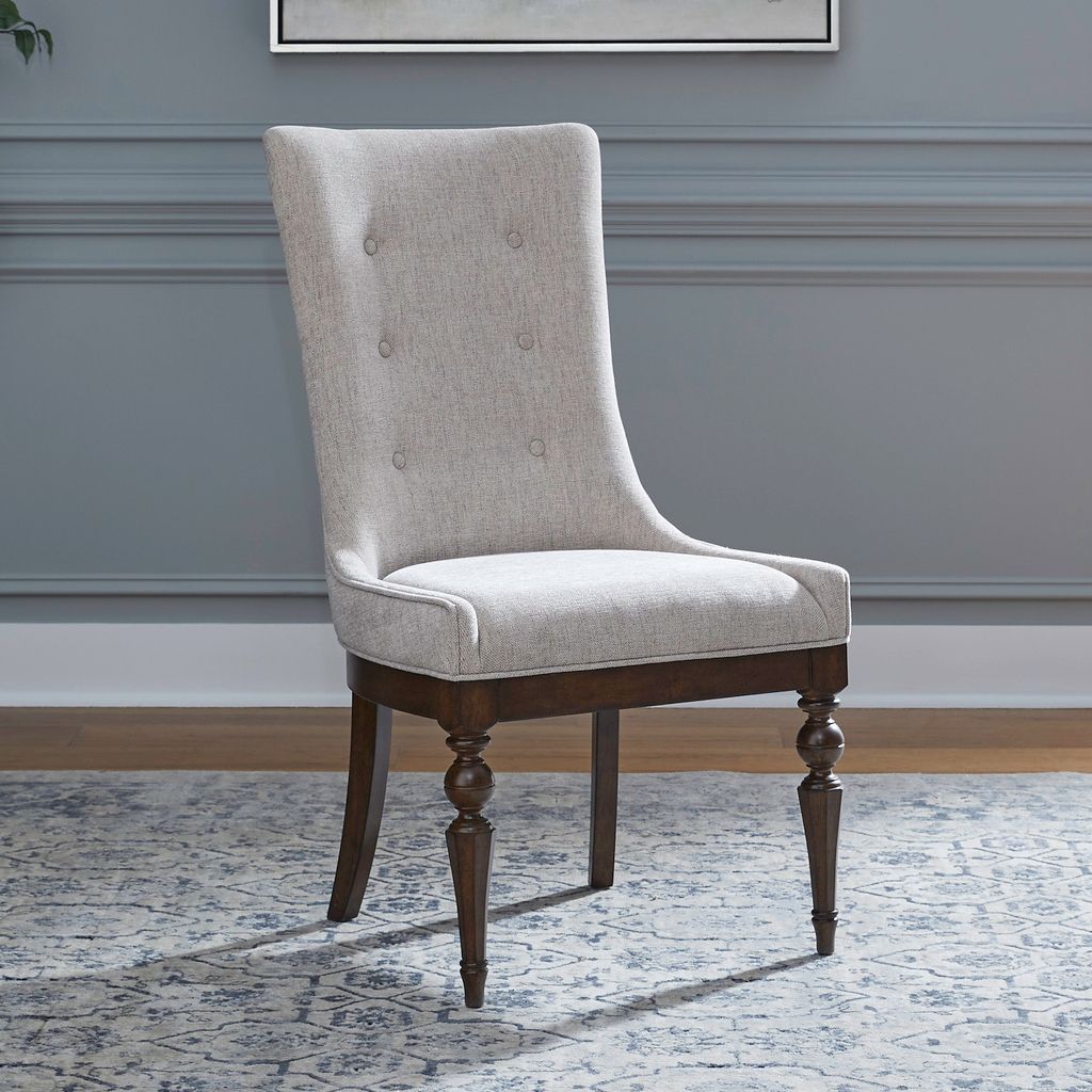 The appearance of Arden Road Uphostered Side Chair Set of 2 In Cherry designed by Liberty in the traditional interior design. This cherry piece of furniture was selected by 1StopBedrooms from Arden Road Collection to add a touch of cosiness and style into your home. Sku: 512-C6501S. Material: Poplar. Chair Type: Side Chair.