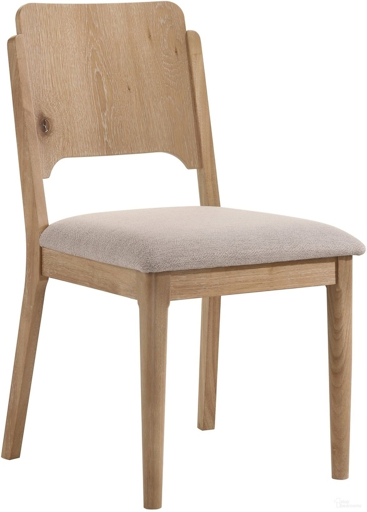 The appearance of Arden Side Chair Set of 2 In White Oak designed by Crown Mark in the transitional interior design. This white oak piece of furniture  was selected by 1StopBedrooms from Arden Collection to add a touch of cosiness and style into your home. Sku: 2136S. Material: Wood. Chair Type: Side Chair.
