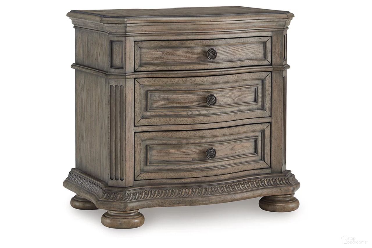 The appearance of Ardenfield Nightstand In Light Brown designed by Signature Design by Ashley in the traditional interior design. This light brown piece of furniture was selected by 1StopBedrooms from Ardenfield Collection to add a touch of cosiness and style into your home. Sku: B944-93. Material: Wood.