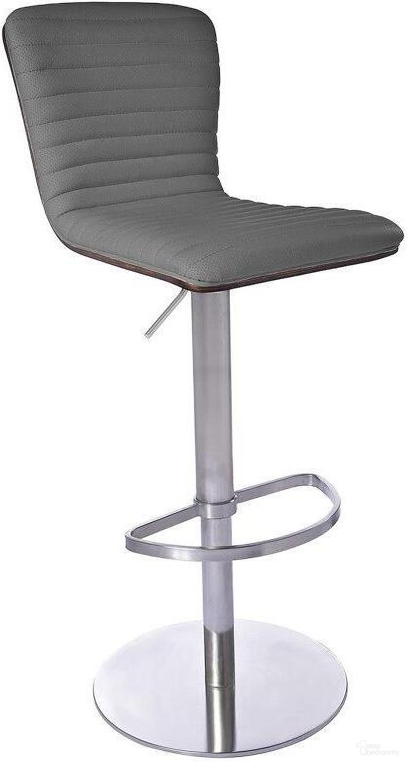The appearance of Argenta Barstool In Grey designed by Bellini Modern Living in the modern / contemporary interior design. This grey piece of furniture was selected by 1StopBedrooms from Argenta Collection to add a touch of cosiness and style into your home. Sku: Argenta GRY. Material: Stainless Steel.