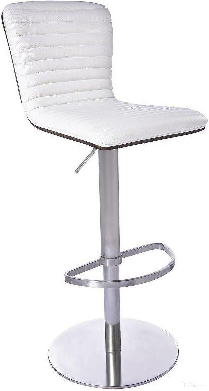 The appearance of Argenta Barstool In White designed by Bellini Modern Living in the modern / contemporary interior design. This white piece of furniture was selected by 1StopBedrooms from Argenta Collection to add a touch of cosiness and style into your home. Sku: Argenta WHT. Material: Stainless Steel.