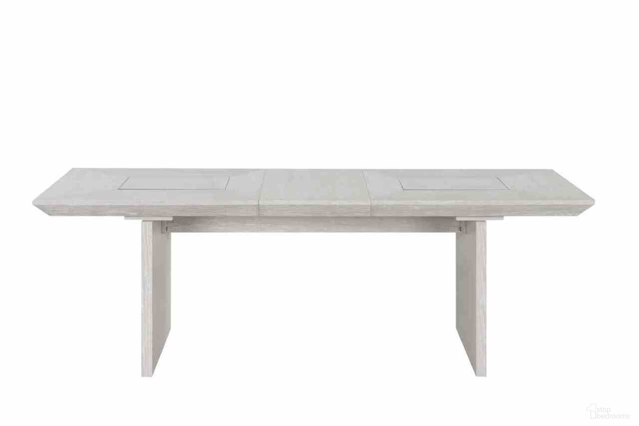 The appearance of Argenthart Dining Table In Light Gray designed by Furniture of America in the transitional interior design. This light gray piece of furniture was selected by 1StopBedrooms from Argenthart Collection to add a touch of cosiness and style into your home. Sku: FM3368GY-T. Table Base Style: Double Pedestal. Material: Fabric. Table Top Shape: Rectangular. Size: 40" x 90".