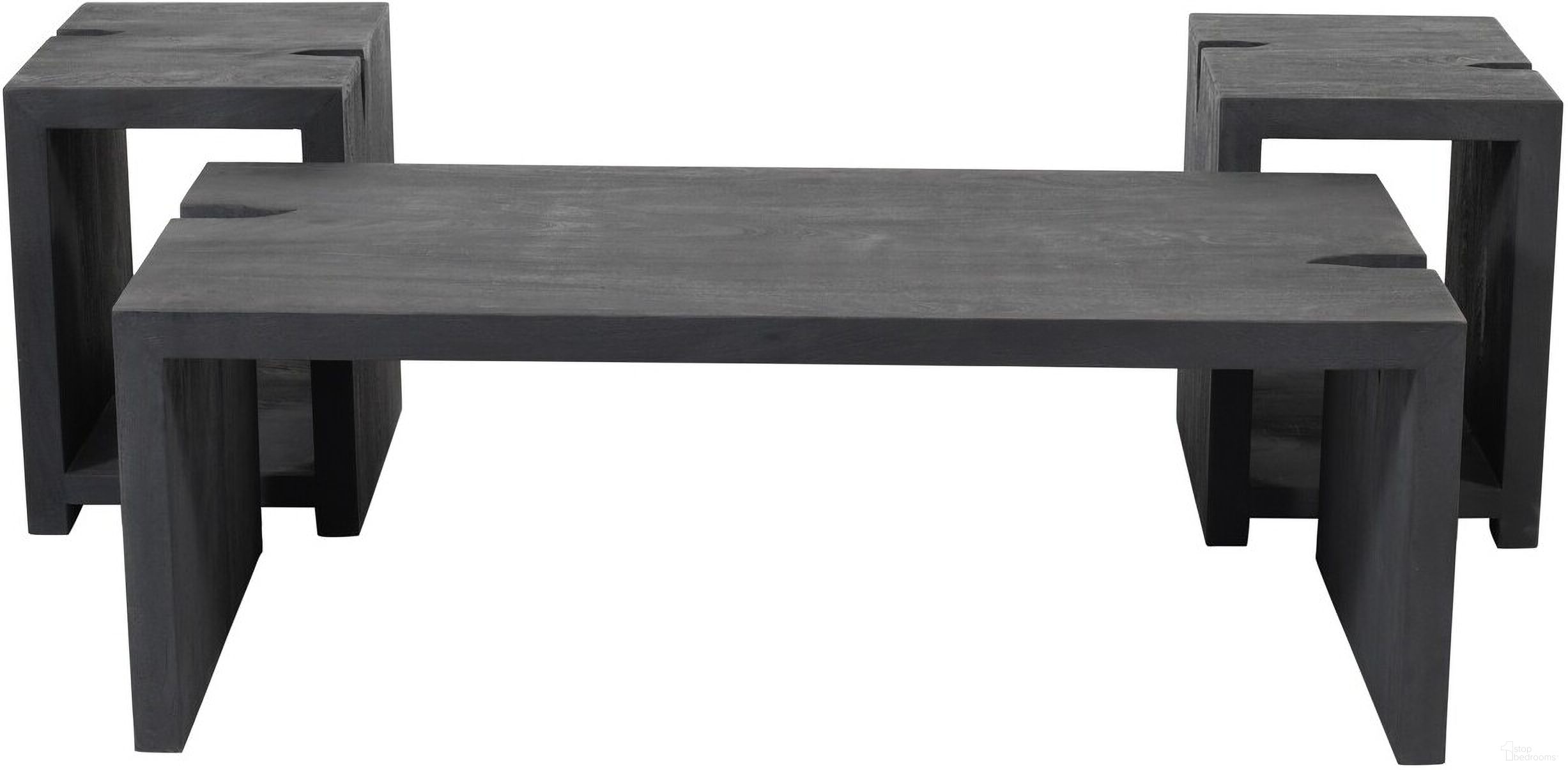 The appearance of Argyle 3-Piece Cocktail Table Set In Ebony designed by Moti in the modern / contemporary interior design. This ebony piece of furniture  was selected by 1StopBedrooms from Argyle Collection to add a touch of cosiness and style into your home. Sku: 95203004. Material: Wood.