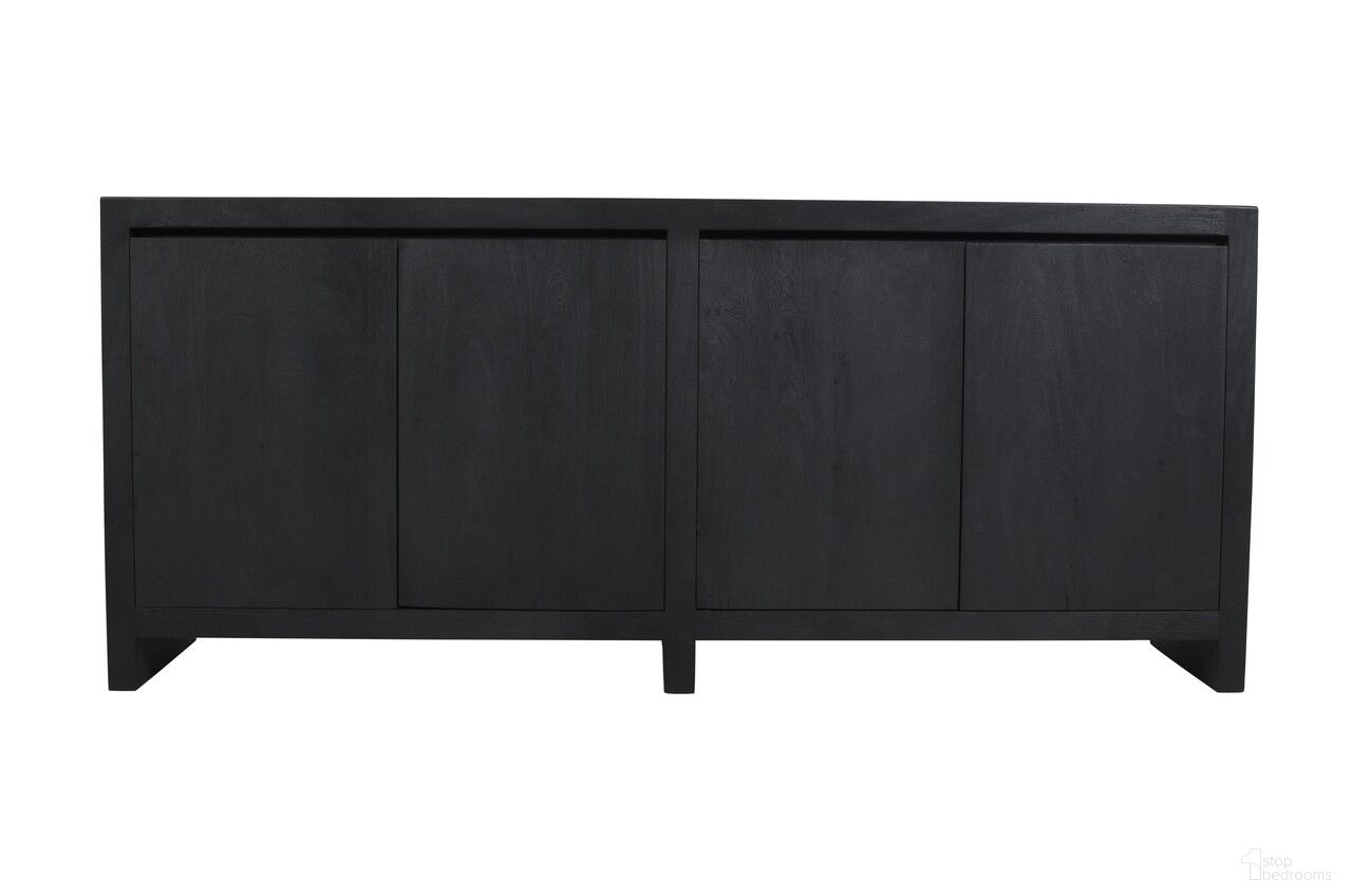The appearance of Argyle 4-Door Sideboard In Ebony designed by Moti in the modern / contemporary interior design. This ebony piece of furniture  was selected by 1StopBedrooms from Argyle Collection to add a touch of cosiness and style into your home. Sku: 95209002. Material: Wood.