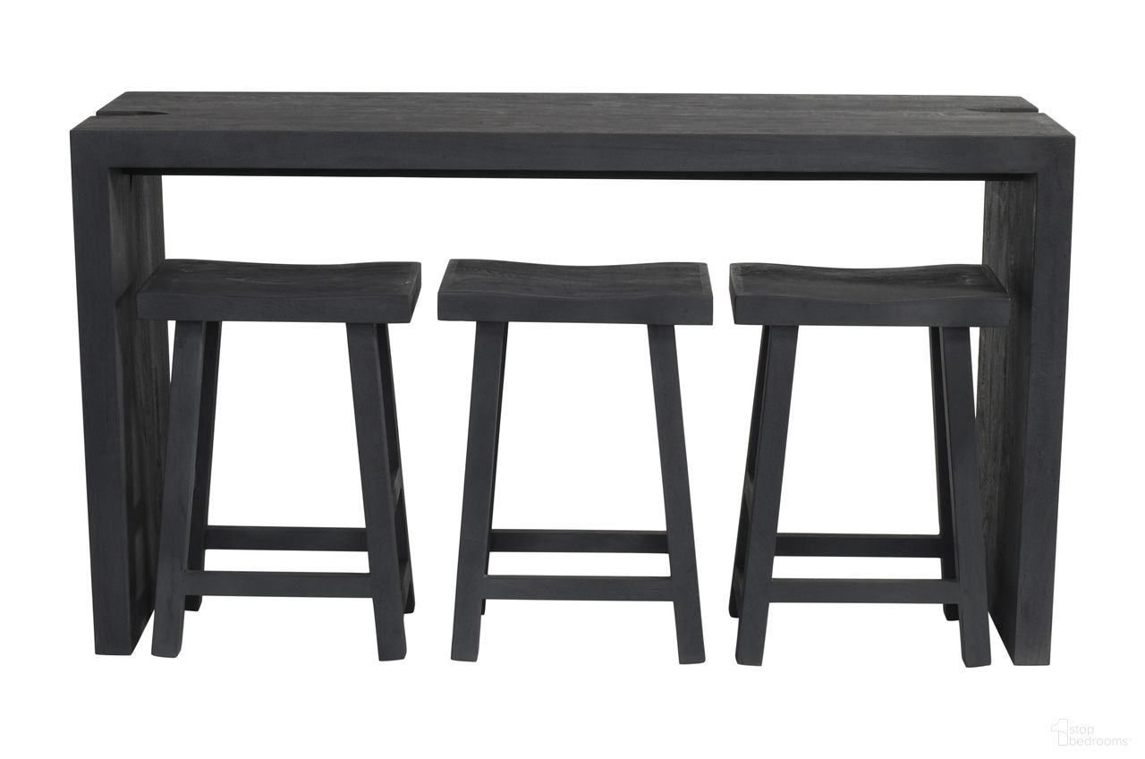 The appearance of Argyle 4-Piece Counter Height Table Set In Ebony designed by Moti in the modern / contemporary interior design. This ebony piece of furniture  was selected by 1StopBedrooms from Argyle Collection to add a touch of cosiness and style into your home. Sku: 95206002. Material: Wood. Table Top Shape: Rectangular.