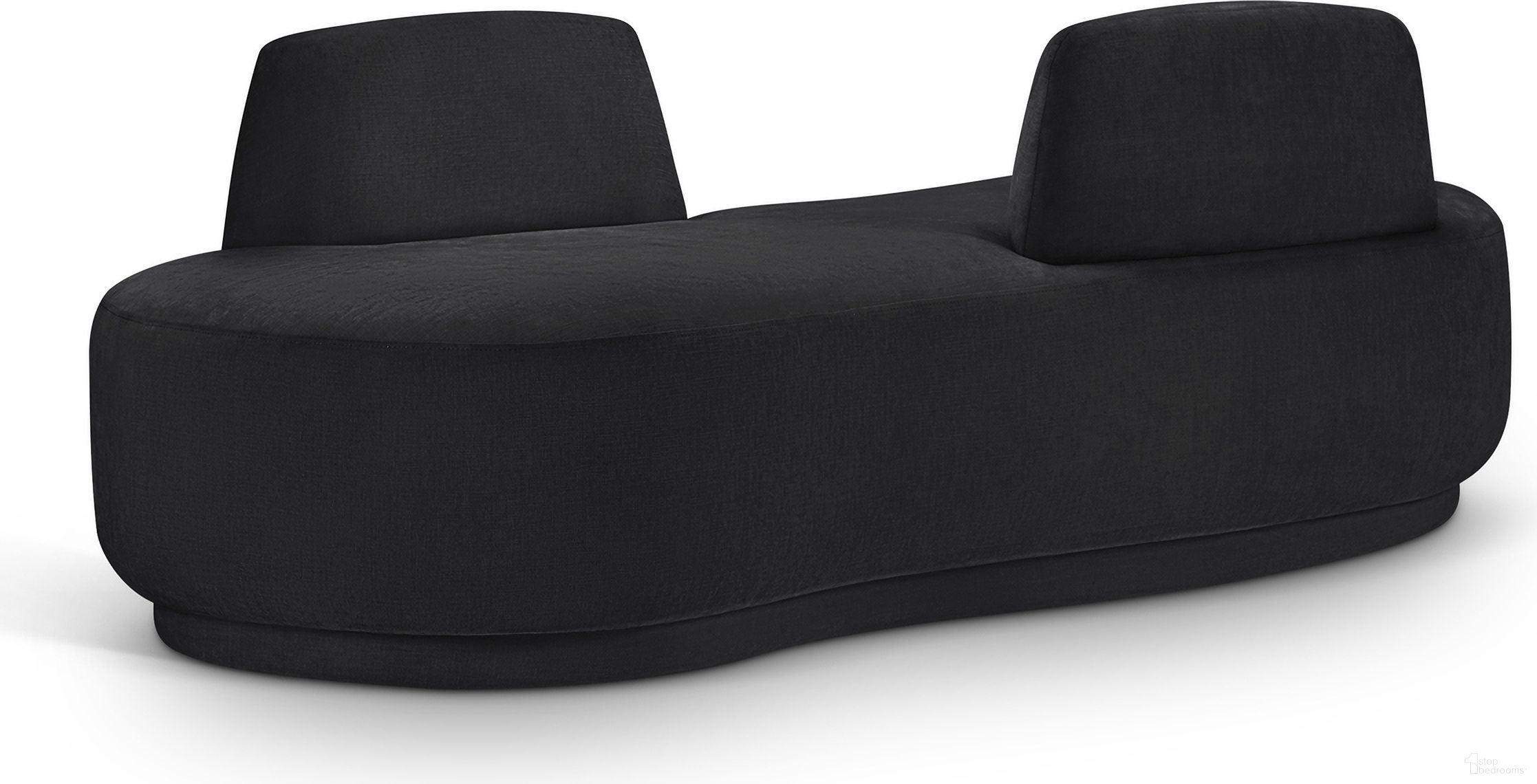 The appearance of Argyle Chenille Fabric Chaise/Loveseat In Black designed by Meridian in the modern / contemporary interior design. This black piece of furniture  was selected by 1StopBedrooms from Argyle Collection to add a touch of cosiness and style into your home. Sku: 639Black-Chaise. Material: Chenille.