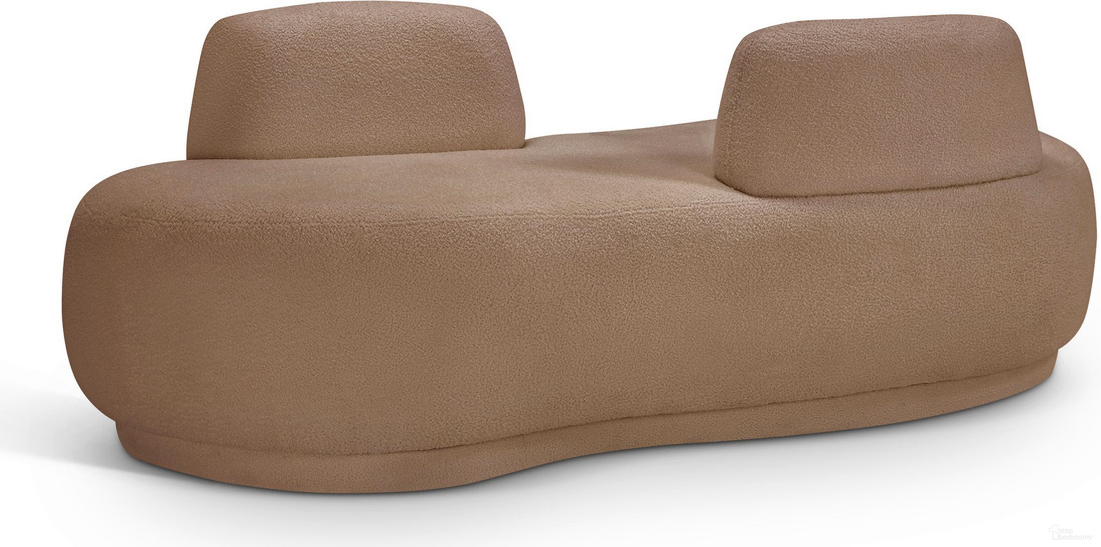 The appearance of Argyle Teddy Fabric Chaise/Loveseat In Beige designed by Meridian in the modern / contemporary interior design. This beige piece of furniture was selected by 1StopBedrooms from Argyle Collection to add a touch of cosiness and style into your home. Sku: 629Beige-Chaise. Material: Fabric.