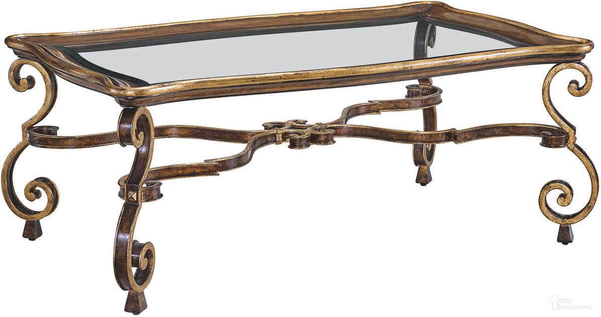The appearance of Aria Cocktail Table In Brown and Aged Gold designed by Maitland-Smith in the modern / contemporary interior design. This brown/aged gold piece of furniture was selected by 1StopBedrooms from Maitland Smith Collection to add a touch of cosiness and style into your home. Sku: 88-0101. Material: Mahogany.