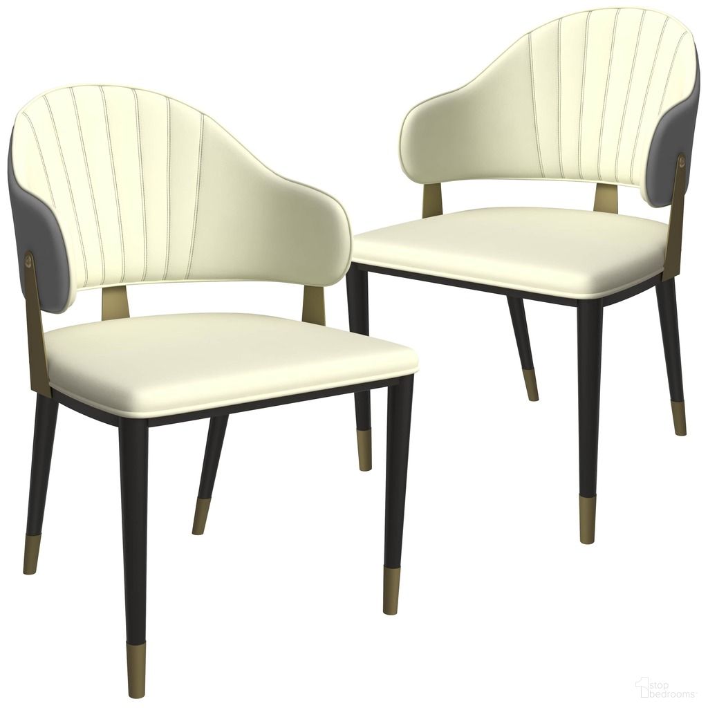 The appearance of Aria Series Modern Dining Chair Set of 2 In Grey designed by LeisureMod in the modern / contemporary interior design. This grey piece of furniture was selected by 1StopBedrooms from Aria Collection to add a touch of cosiness and style into your home. Sku: AC45GR2. Material: Leather. Chair Type: Arm Chair.