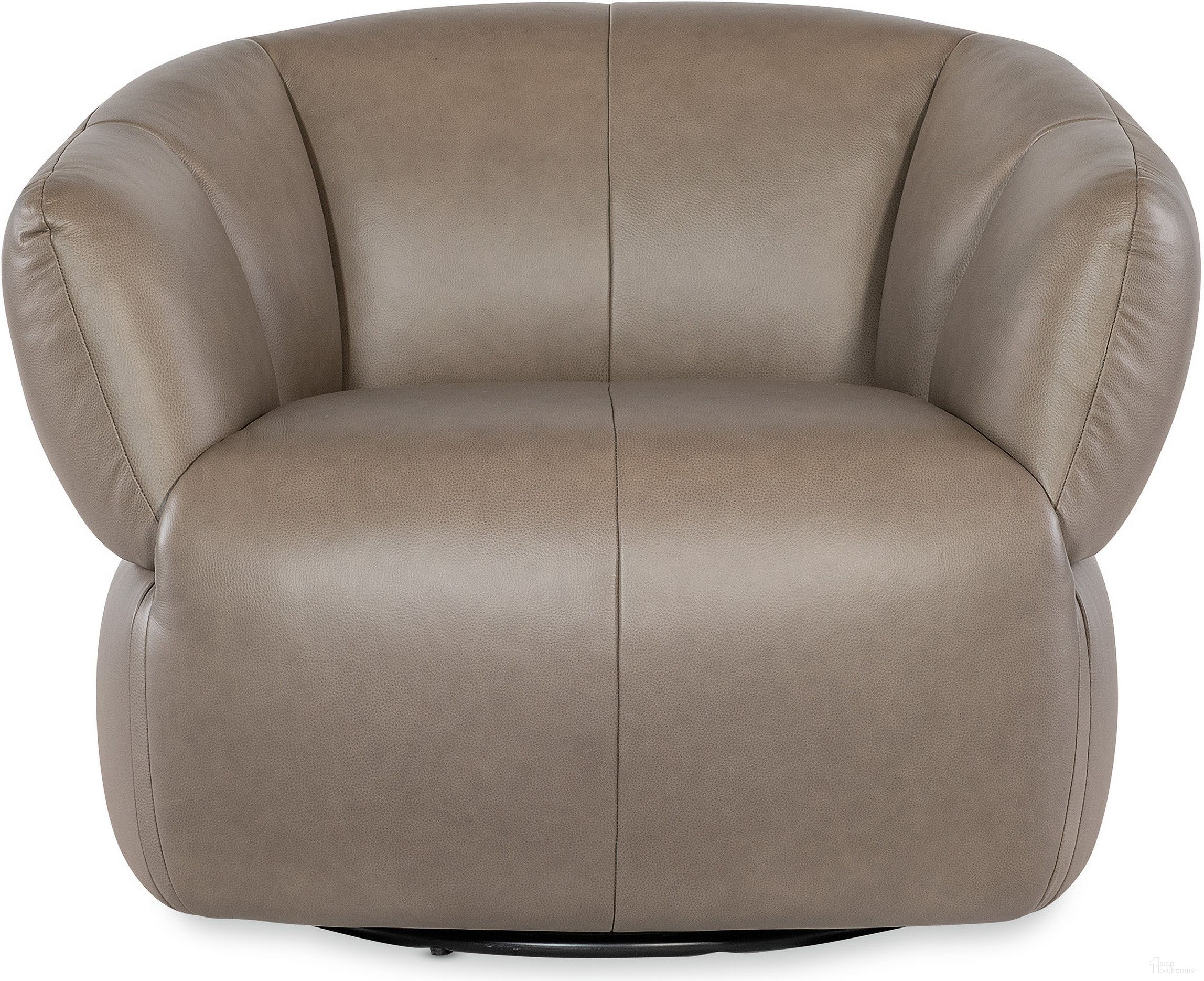 The appearance of Aria Swivel Chair In Brown designed by Hooker in the modern / contemporary interior design. This brown piece of furniture was selected by 1StopBedrooms from CC Collection to add a touch of cosiness and style into your home. Sku: CC409-SW-082. Material: Leather.
