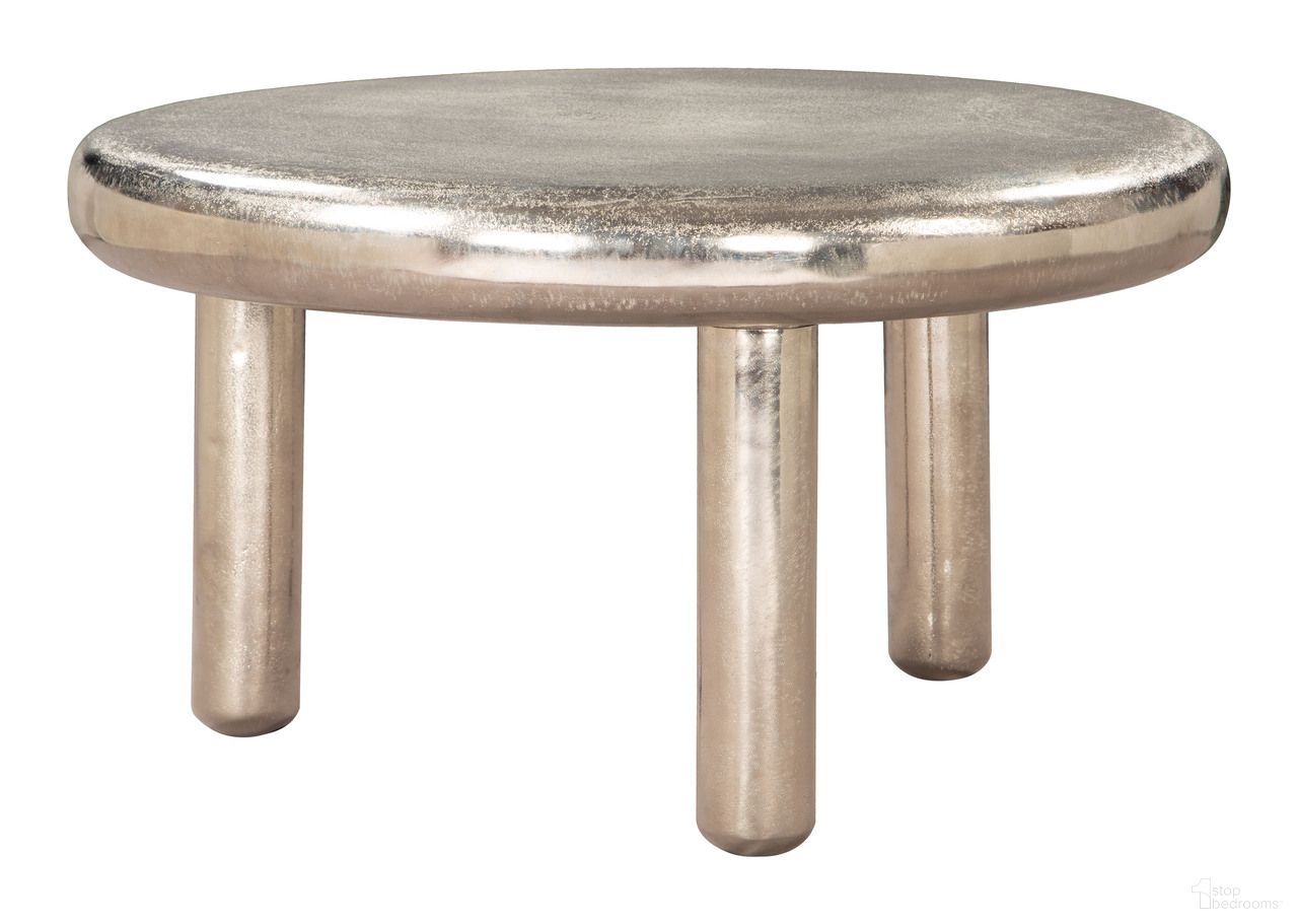 The appearance of Arian Coffee Table In Silver designed by Zuo Modern in the modern / contemporary interior design. This silver piece of furniture was selected by 1StopBedrooms from Arian Collection to add a touch of cosiness and style into your home. Sku: 110796. Material: Aluminum.
