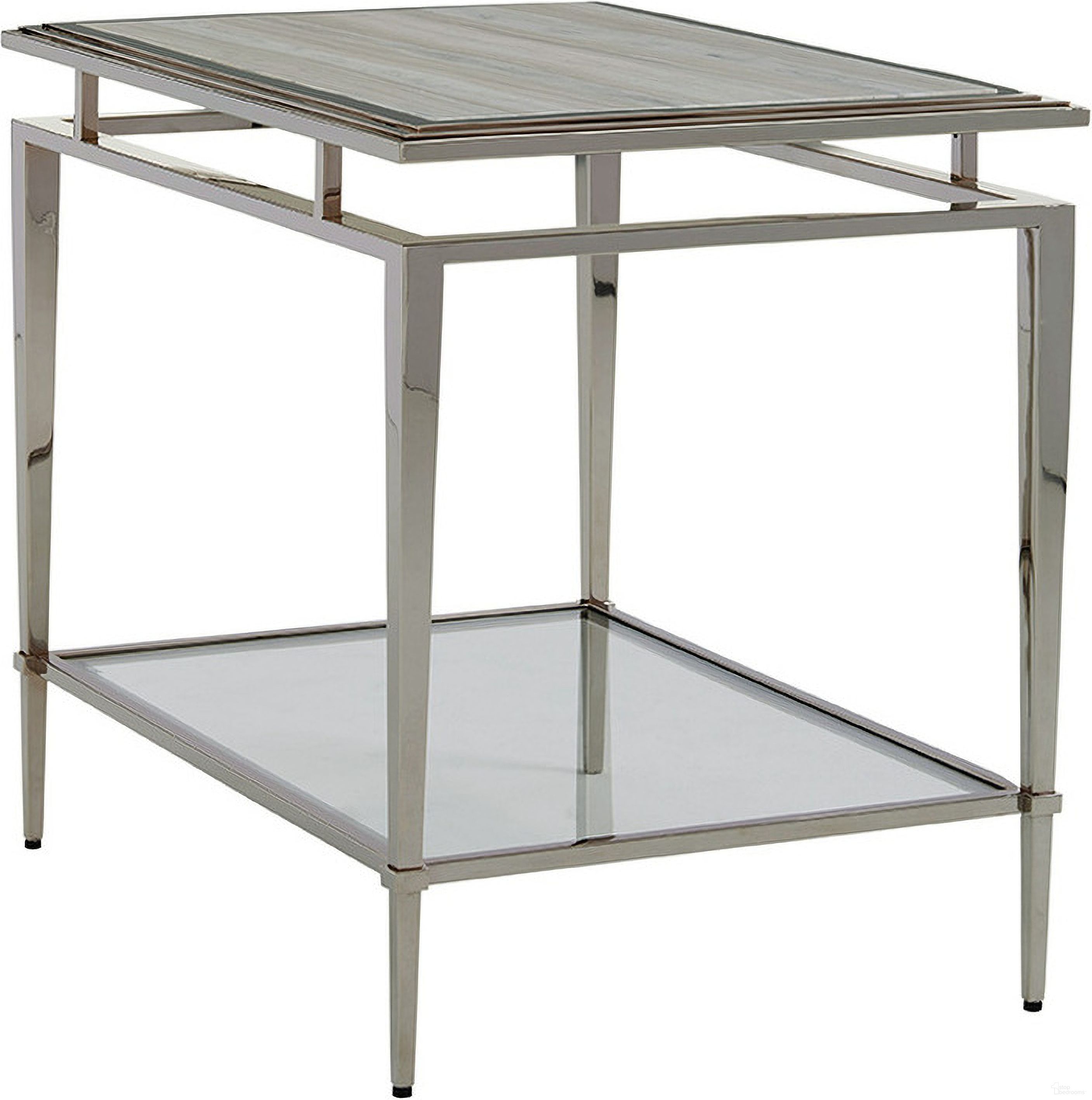 The appearance of Ariana Athene Stainless End Table In Platinum designed by Lexington in the modern / contemporary interior design. This platinum piece of furniture  was selected by 1StopBedrooms from Ariana Collection to add a touch of cosiness and style into your home. Sku: 732-955C. Material: Marble.