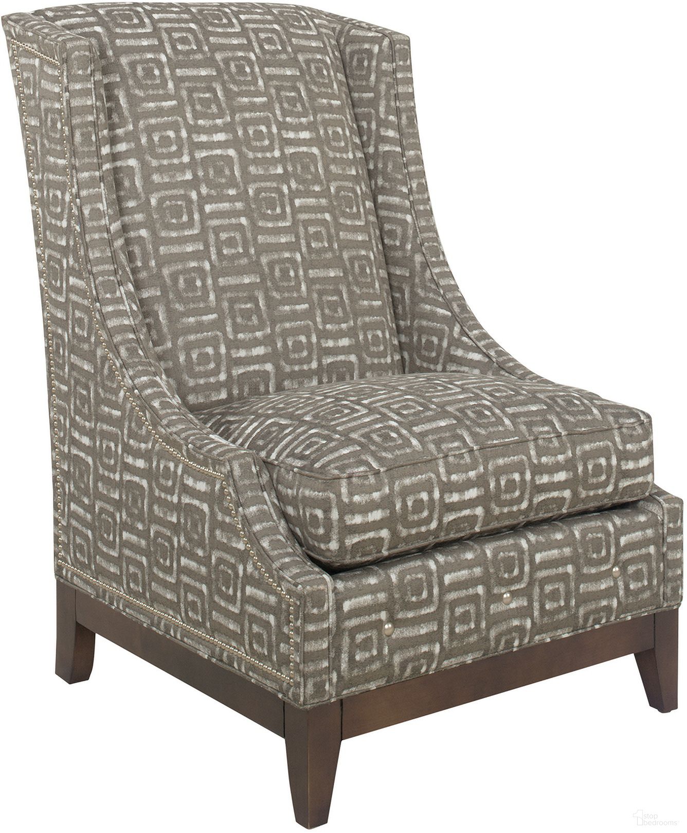 The appearance of Ariana Ava Wing Chair designed by Lexington in the modern / contemporary interior design. This beige/tan piece of furniture was selected by 1StopBedrooms from Ariana Collection to add a touch of cosiness and style into your home. Sku: 7154-11-40. Material: Marble.