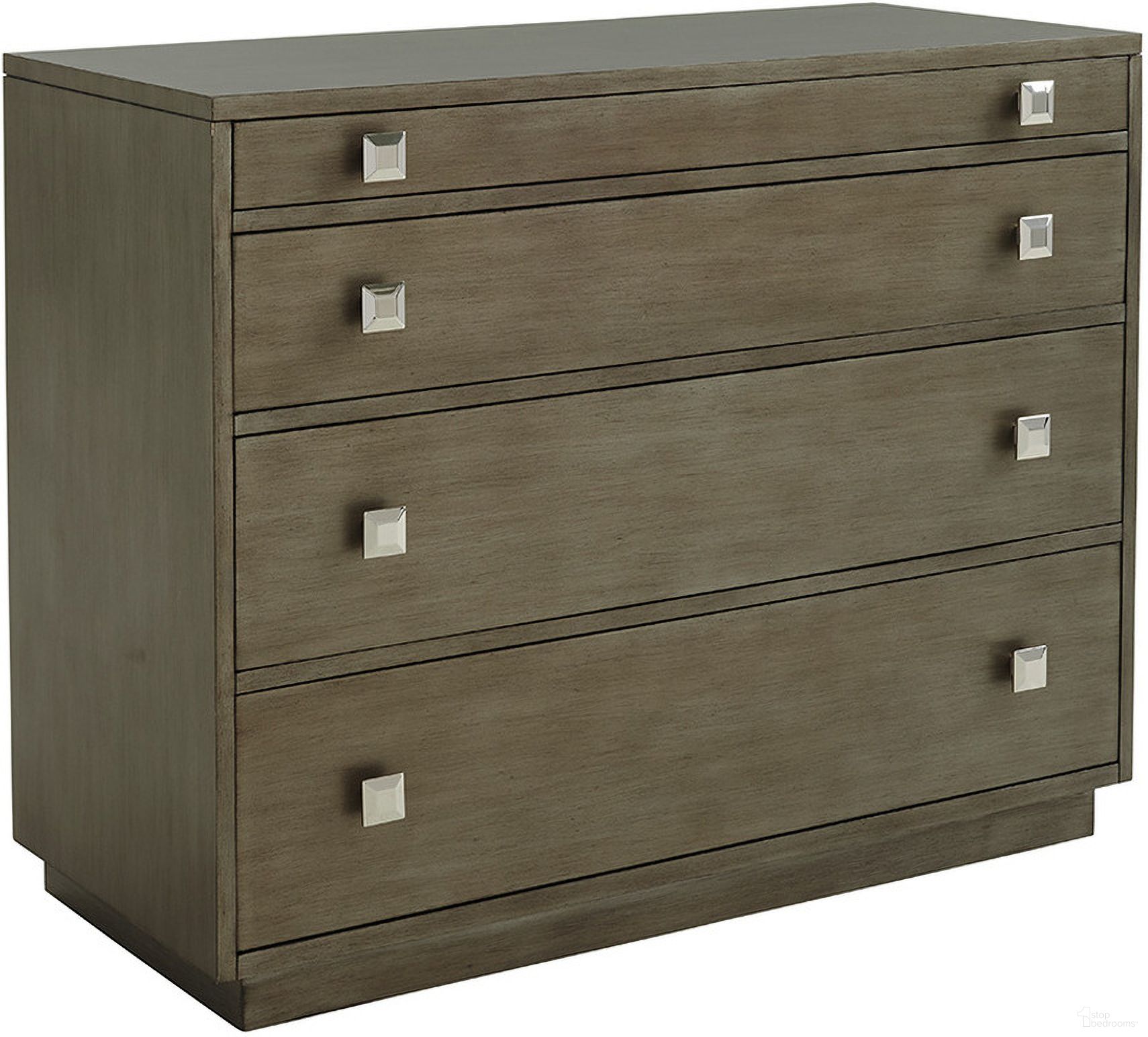 The appearance of Ariana Cavalaire 4 Drawer Bachelors Chest In Platinum designed by Lexington in the modern / contemporary interior design. This platinum piece of furniture was selected by 1StopBedrooms from Ariana Collection to add a touch of cosiness and style into your home. Sku: 732-624. Material: Marble.