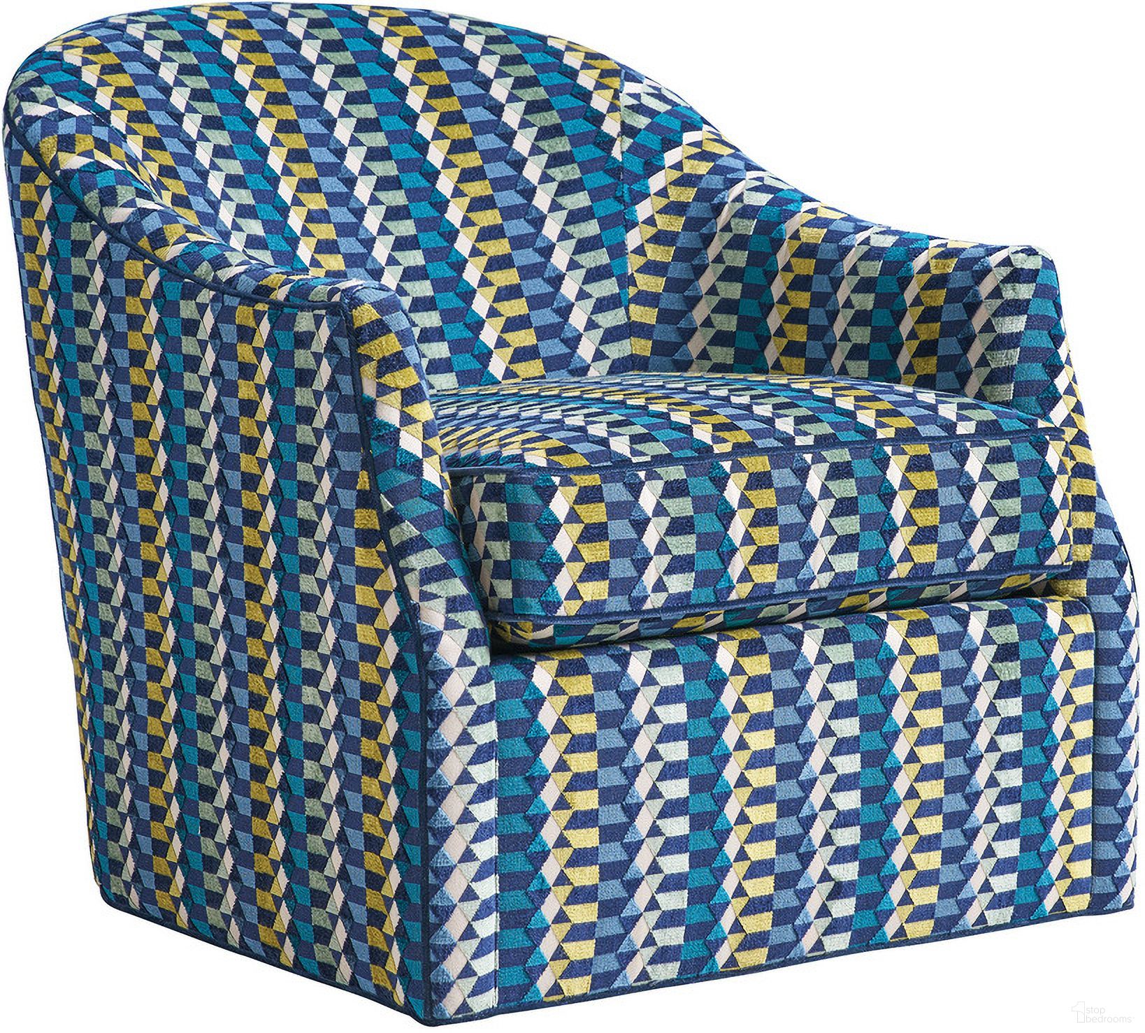 The appearance of Ariana Escala Swivel Chair designed by Lexington in the modern / contemporary interior design. This multicolor piece of furniture was selected by 1StopBedrooms from Ariana Collection to add a touch of cosiness and style into your home. Sku: 7657-11SW-41.