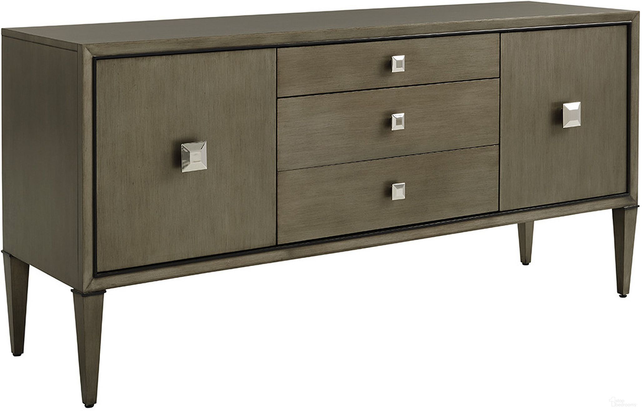 The appearance of Ariana Provence 3 Drawer Sideboard In Platinum designed by Lexington in the modern / contemporary interior design. This platinum piece of furniture was selected by 1StopBedrooms from Ariana Collection to add a touch of cosiness and style into your home. Sku: 732-869. Material: Marble.