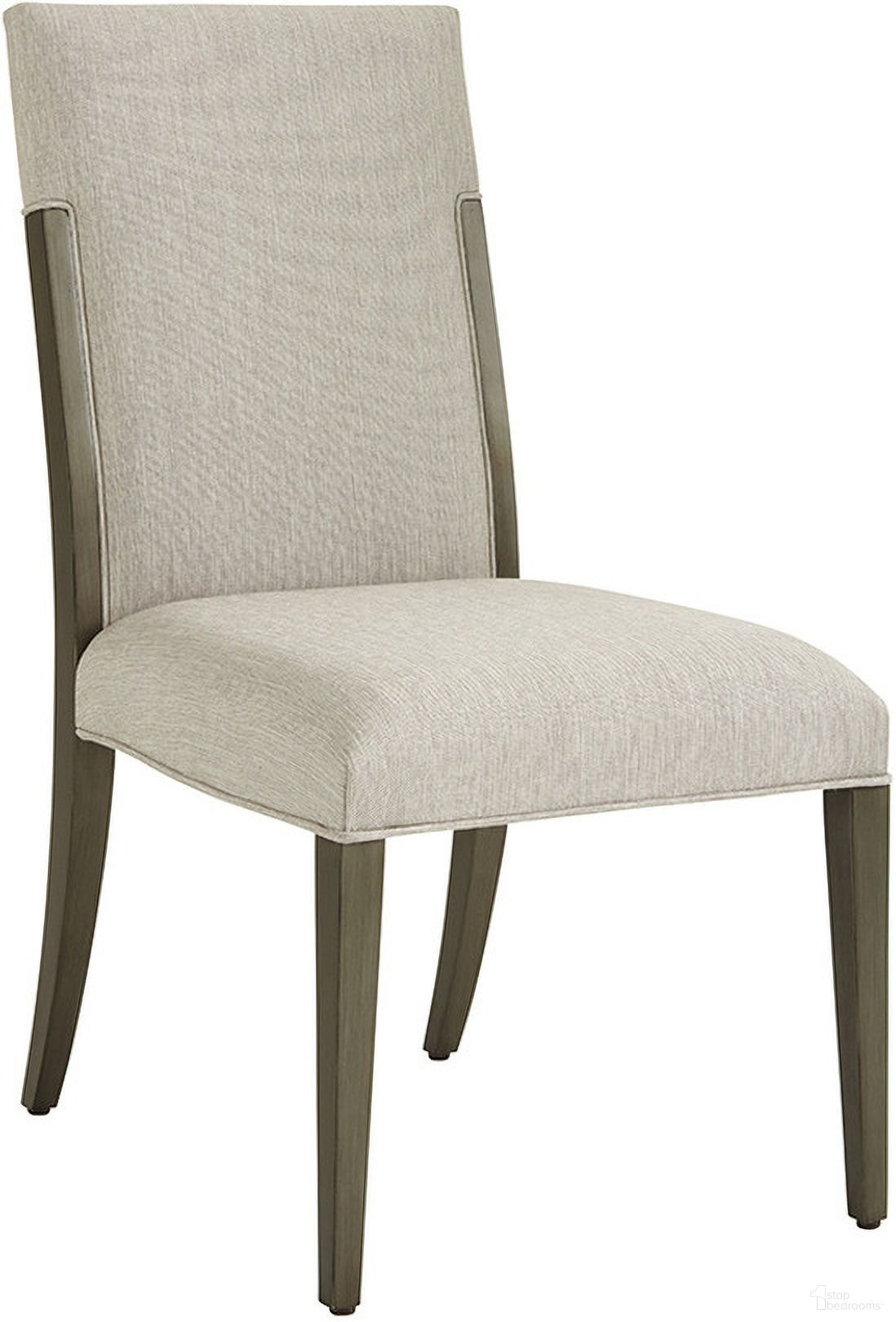 The appearance of Ariana Saverne Upholstered Side Chair Set of 2 In Platinum designed by Lexington in the modern / contemporary interior design. This platinum piece of furniture  was selected by 1StopBedrooms from Ariana Collection to add a touch of cosiness and style into your home. Sku: 732-880-01. Material: Marble. Chair Type: Side Chair.