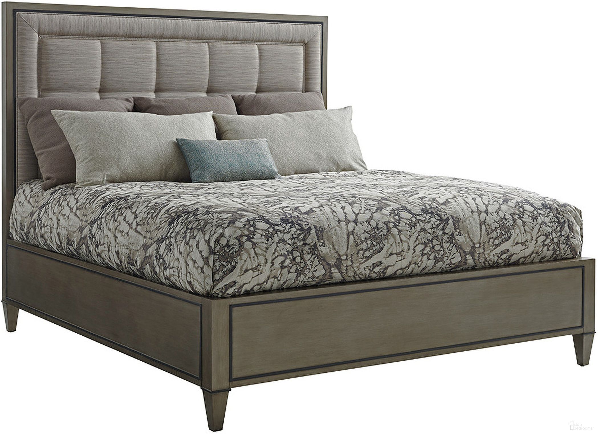 The appearance of Ariana St. Tropez King Upholstered Panel Bed In Platinum designed by Lexington in the modern / contemporary interior design. This platinum piece of furniture was selected by 1StopBedrooms from Ariana Collection to add a touch of cosiness and style into your home. Sku: 732-134C. Bed Type: Panel Bed. Material: Marble. Bed Size: King.