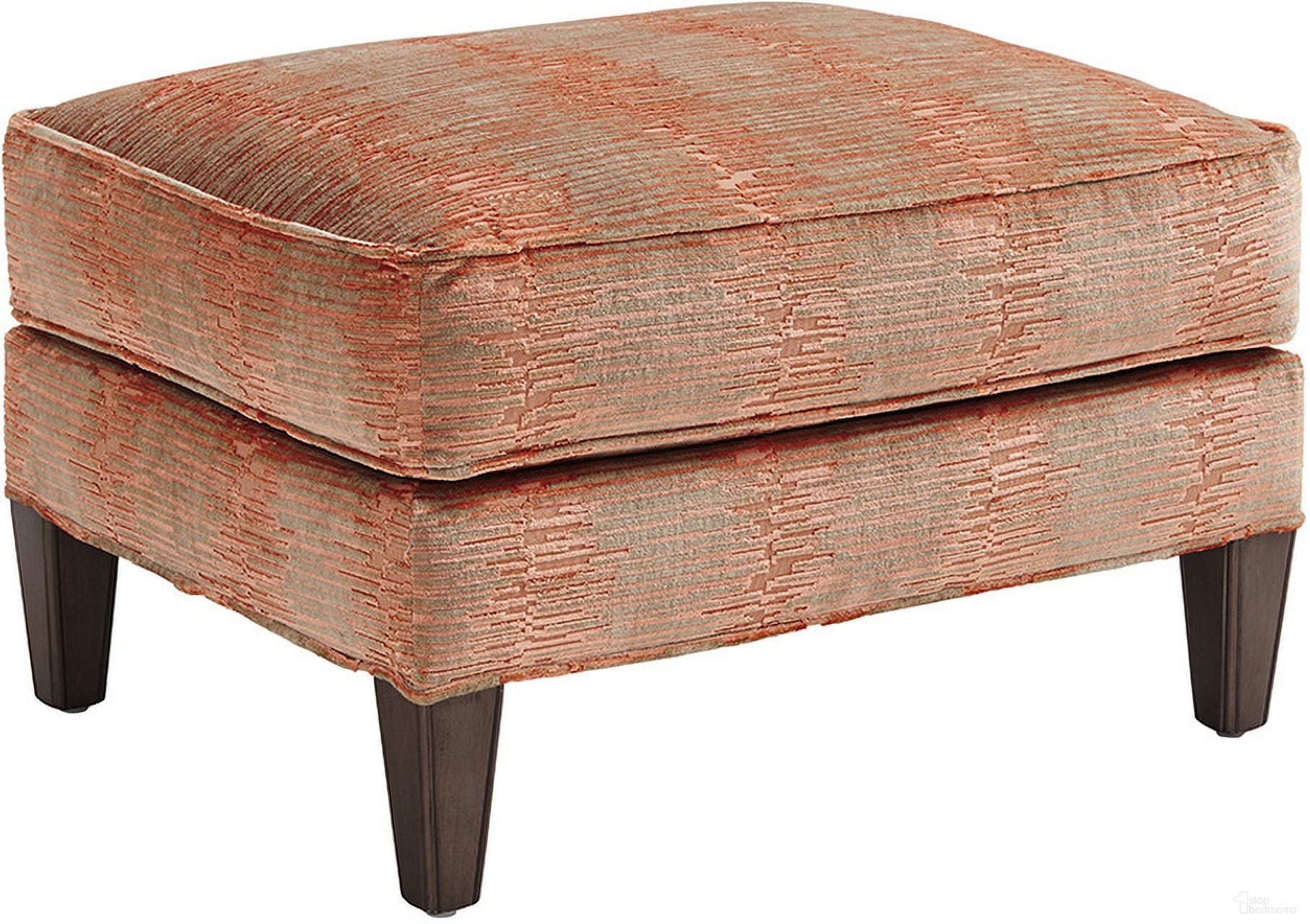 The appearance of Ariana Turin Ottoman designed by Lexington in the modern / contemporary interior design. This red/pink piece of furniture was selected by 1StopBedrooms from Ariana Collection to add a touch of cosiness and style into your home. Sku: 7716-44-40. Material: Marble.