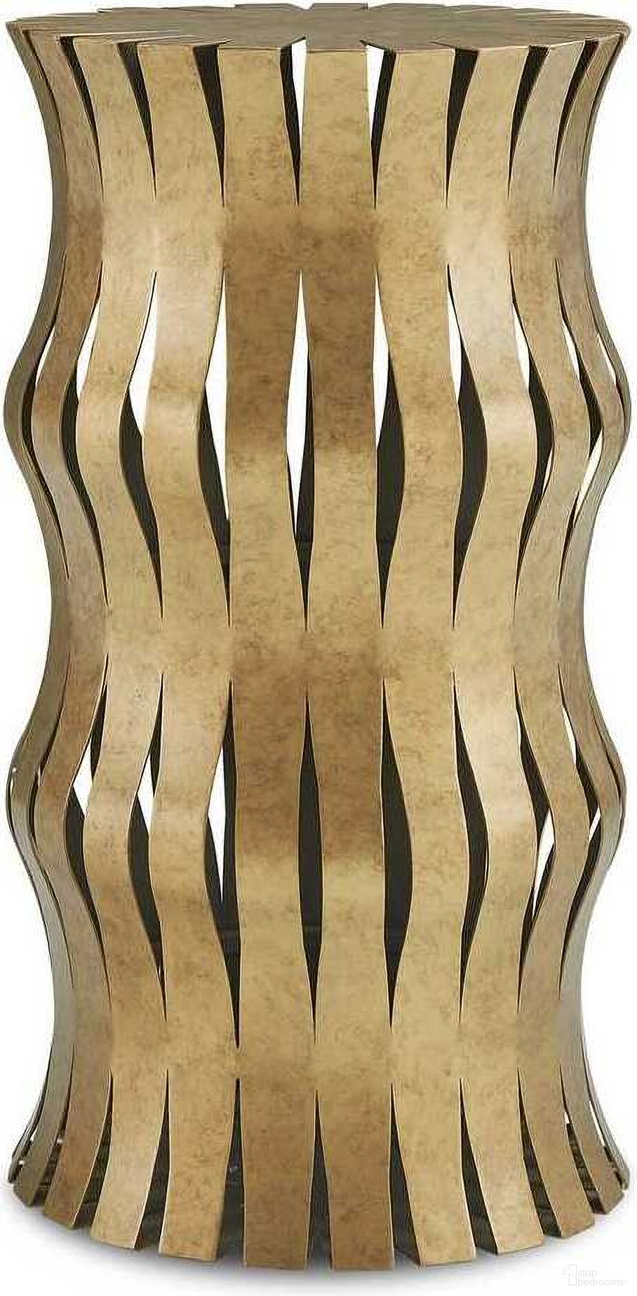The appearance of Arida Accent Table In Gold designed by Uttermost in the modern / contemporary interior design. This gold piece of furniture  was selected by 1StopBedrooms from Arida Collection to add a touch of cosiness and style into your home. Sku: 50319. Material: Acacia.