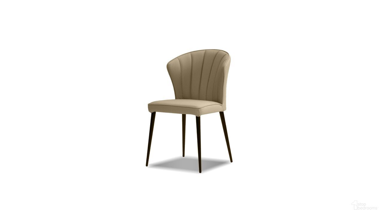 The appearance of Ariel Dining Chair Set of 2 Black Powder Coated Steel Base In Wheat designed by Mobital in the modern / contemporary interior design. This wheat piece of furniture  was selected by 1StopBedrooms from Ariel Collection to add a touch of cosiness and style into your home. Sku: DCH-ARIE-WHEA-PCBLA. Material: Foam. Chair Type: Side Chair.