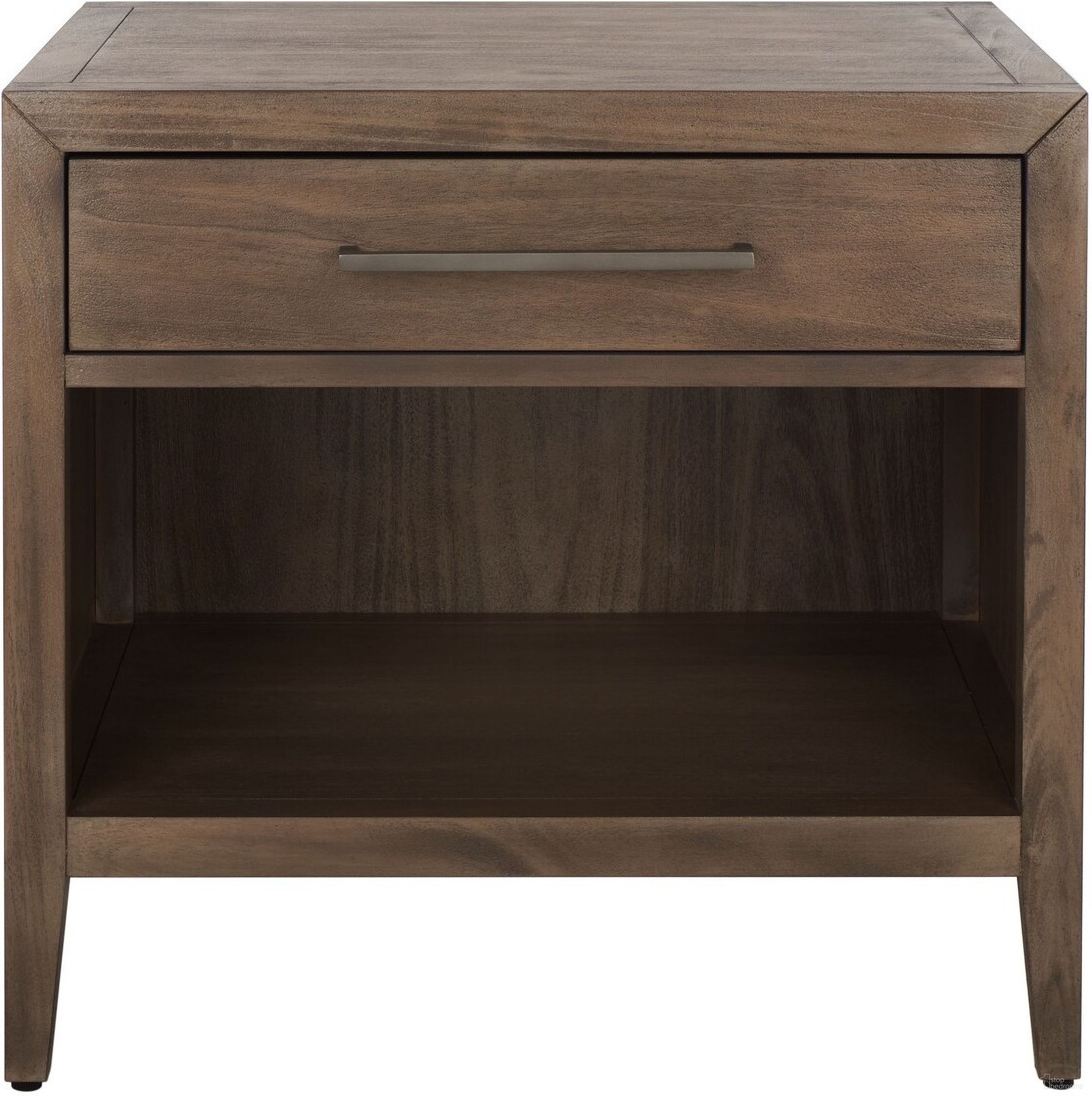The appearance of Ariella 1 Drawer Wood Nightstand In Light Brown designed by Safavieh Couture in the modern / contemporary interior design. This light brown piece of furniture  was selected by 1StopBedrooms from Ariella Collection to add a touch of cosiness and style into your home. Sku: SFV7702B. Material: Wood.