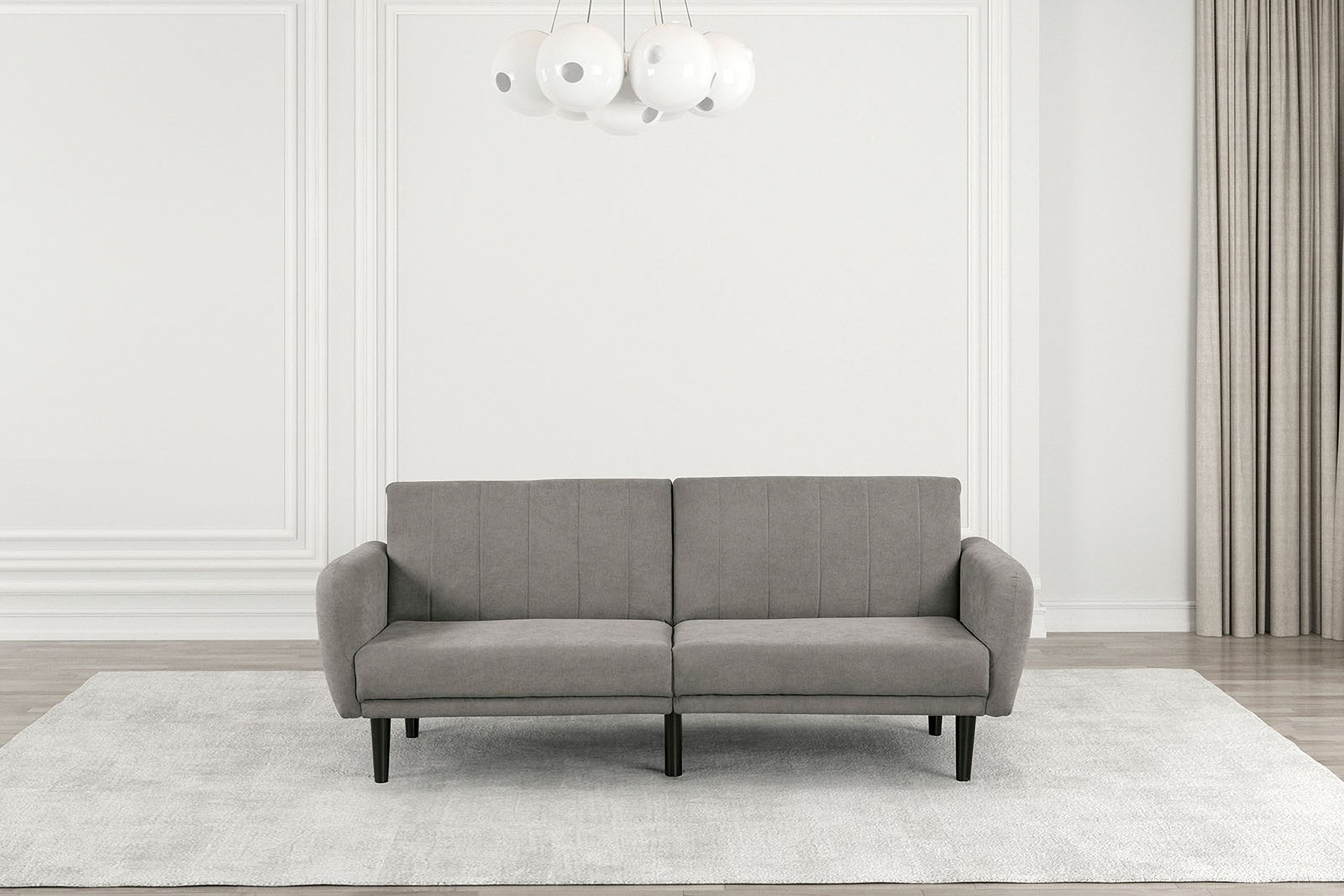 Aristide Futon Sofa In Gray