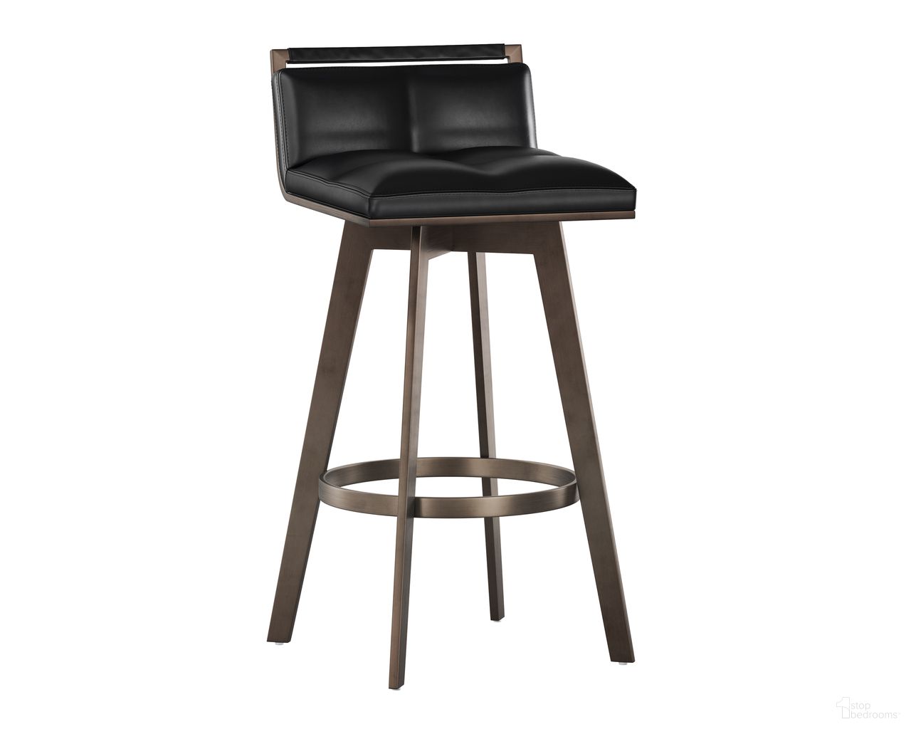 Arizona Swivel Barstool In Bravo Black