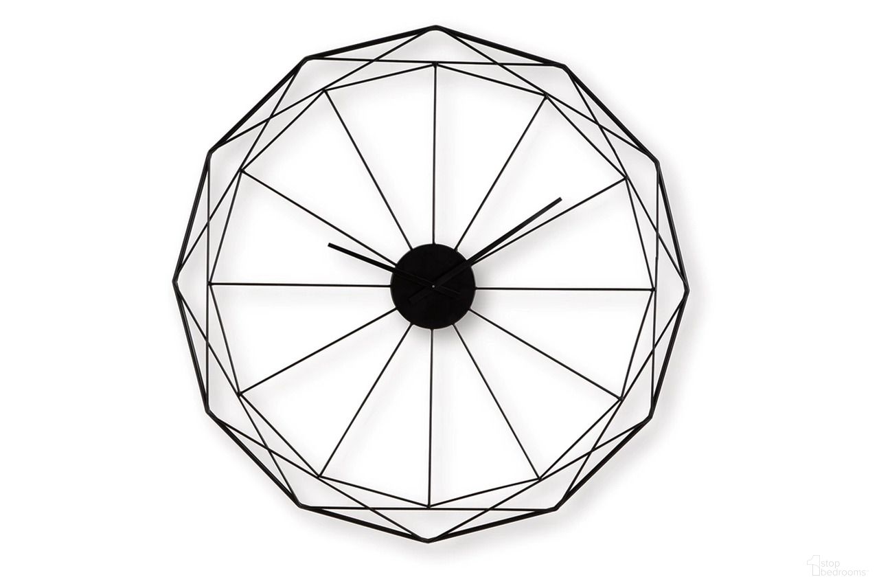 The appearance of Arkthorne Wall Clock In Black designed by Signature Design by Ashley in the modern / contemporary interior design. This black piece of furniture  was selected by 1StopBedrooms from Arkthorne Collection to add a touch of cosiness and style into your home. Sku: A8010429.