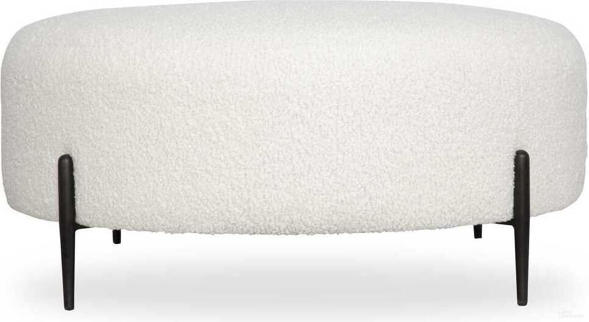 The appearance of Arles Large Plush Ottoman In Black and White designed by Uttermost in the modern / contemporary interior design. This black and white piece of furniture was selected by 1StopBedrooms from Arles Collection to add a touch of cosiness and style into your home. Sku: 23778. Material: Hardwood.